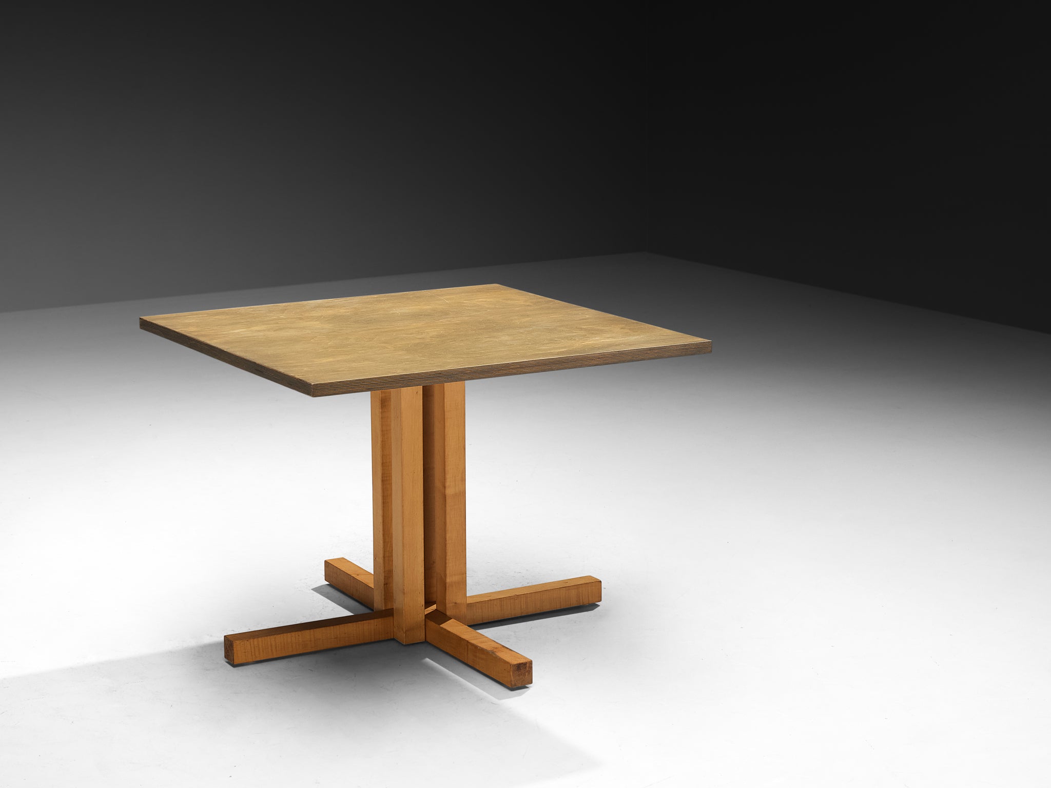 Post-Modern Willem Noyons Dining Room Set with Table and Chairs in Wood Tables Morentz