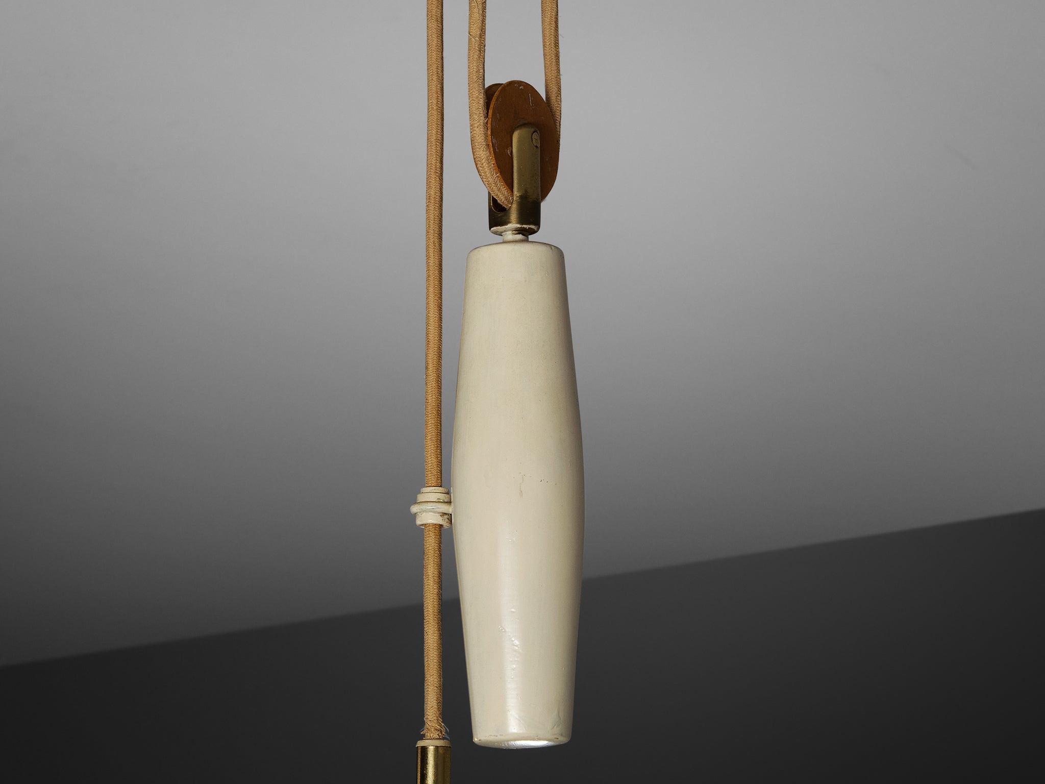 Boréns Swedish Pendant Light in Brass with Counterweight