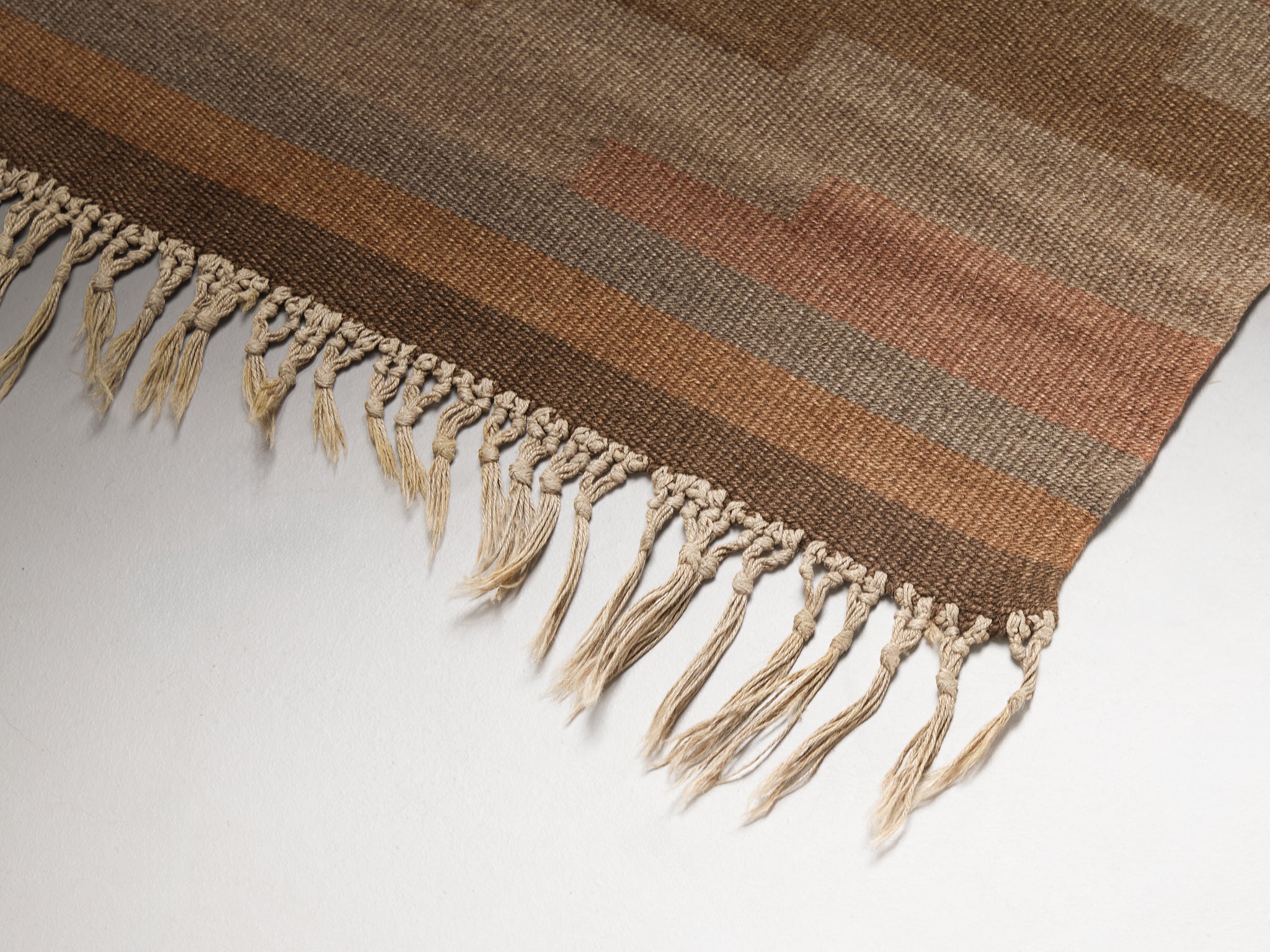 Rare and Early Laila Karttunen Finnish Handwoven Carpet in Wool Rugs and Carpets Morentz