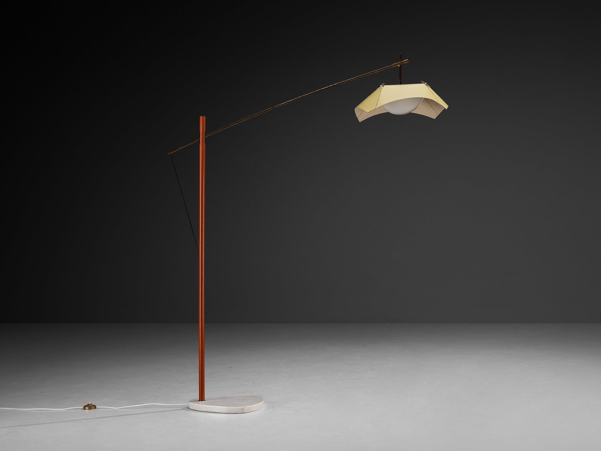 Rare Angelo Lelii for Arredoluce Floor Lamp Lighting Morentz