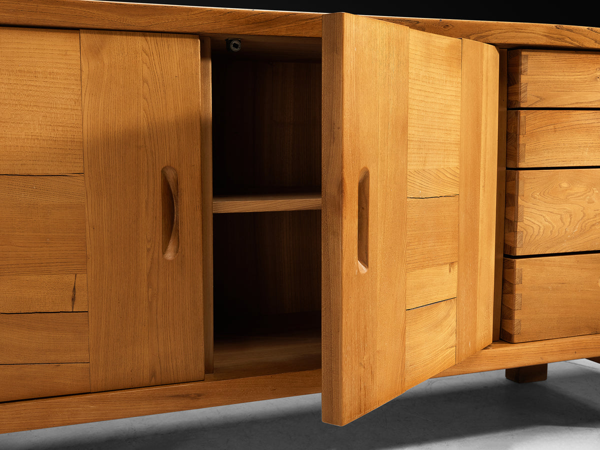 Roland Haeusler for Maison Regain Sideboard in Solid Elm Case pieces and storage cabinets Morentz