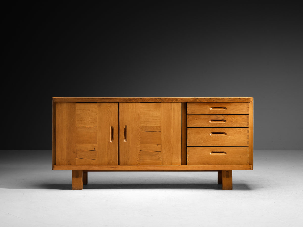 Roland Haeusler for Maison Regain Sideboard in Solid Elm Case pieces and storage cabinets Morentz