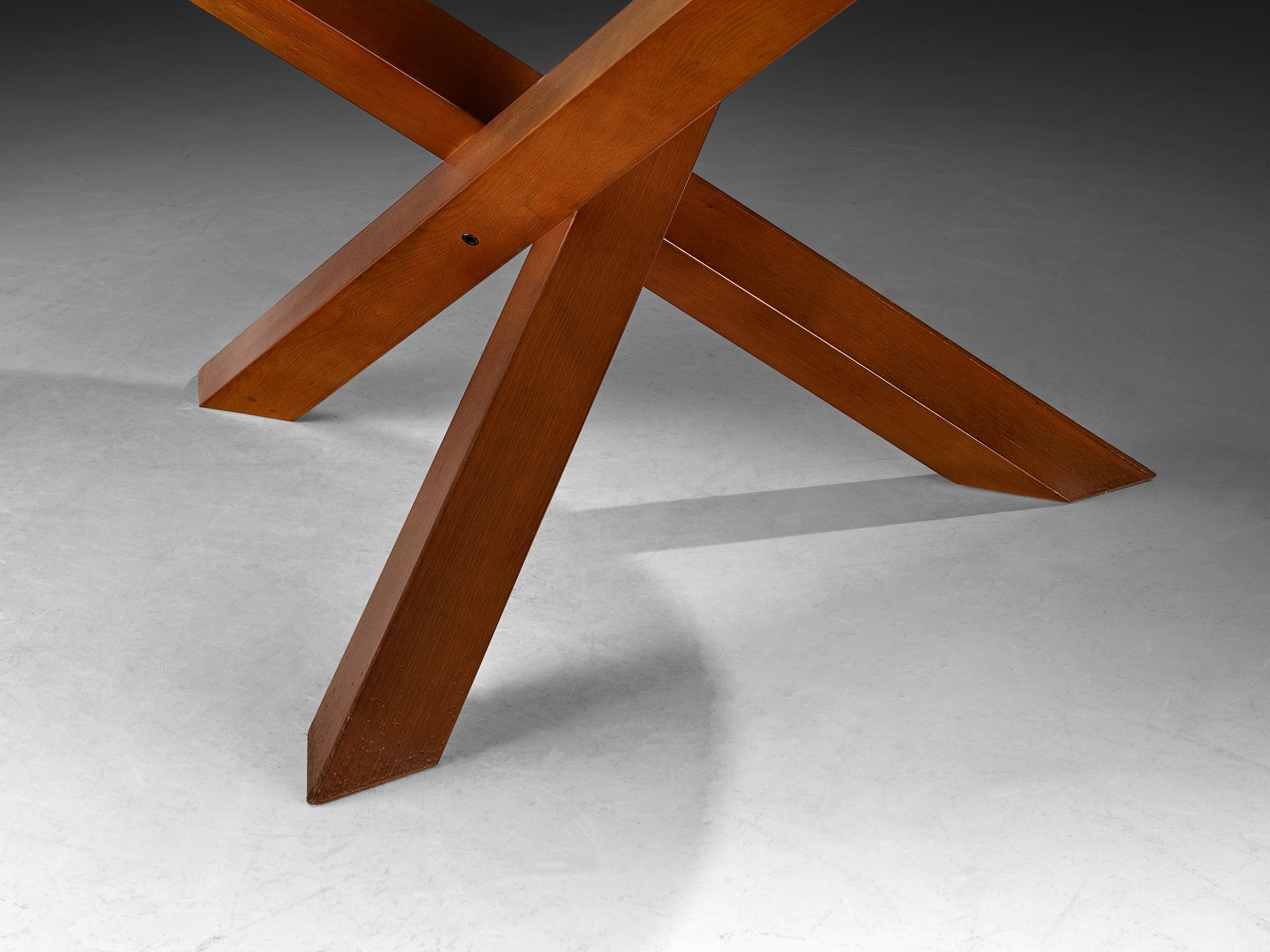 Mid-Century Dutch Dining Table in Oak with Cross-Base Tables Morentz