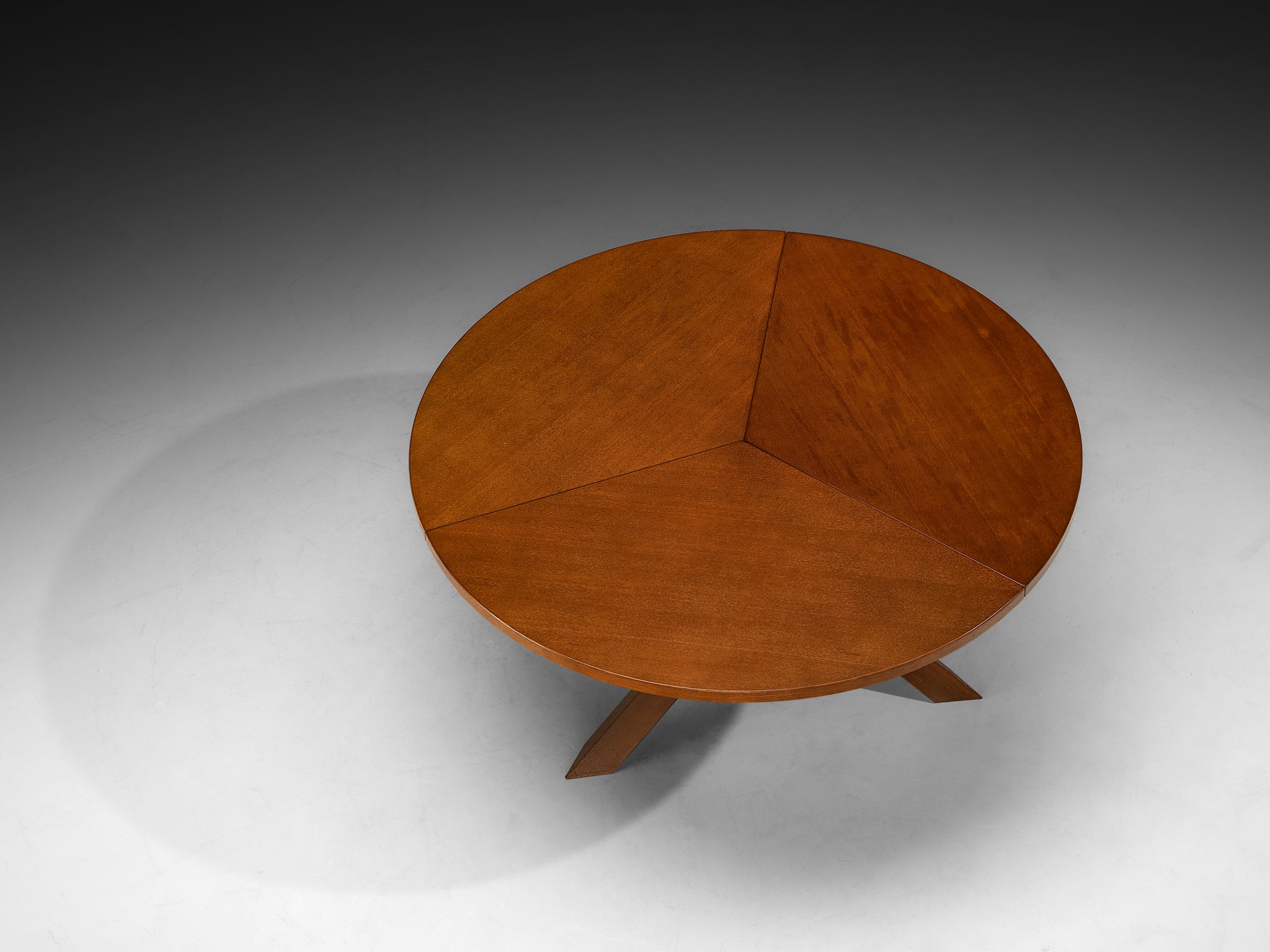 Mid-Century Dutch Dining Table in Oak with Cross-Base Tables Morentz