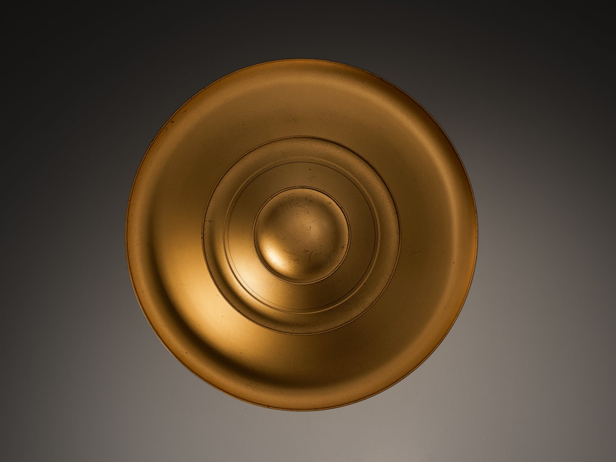 1930s Louis Poulsen Ceiling Light in Golden Painted Copper Lighting Morentz