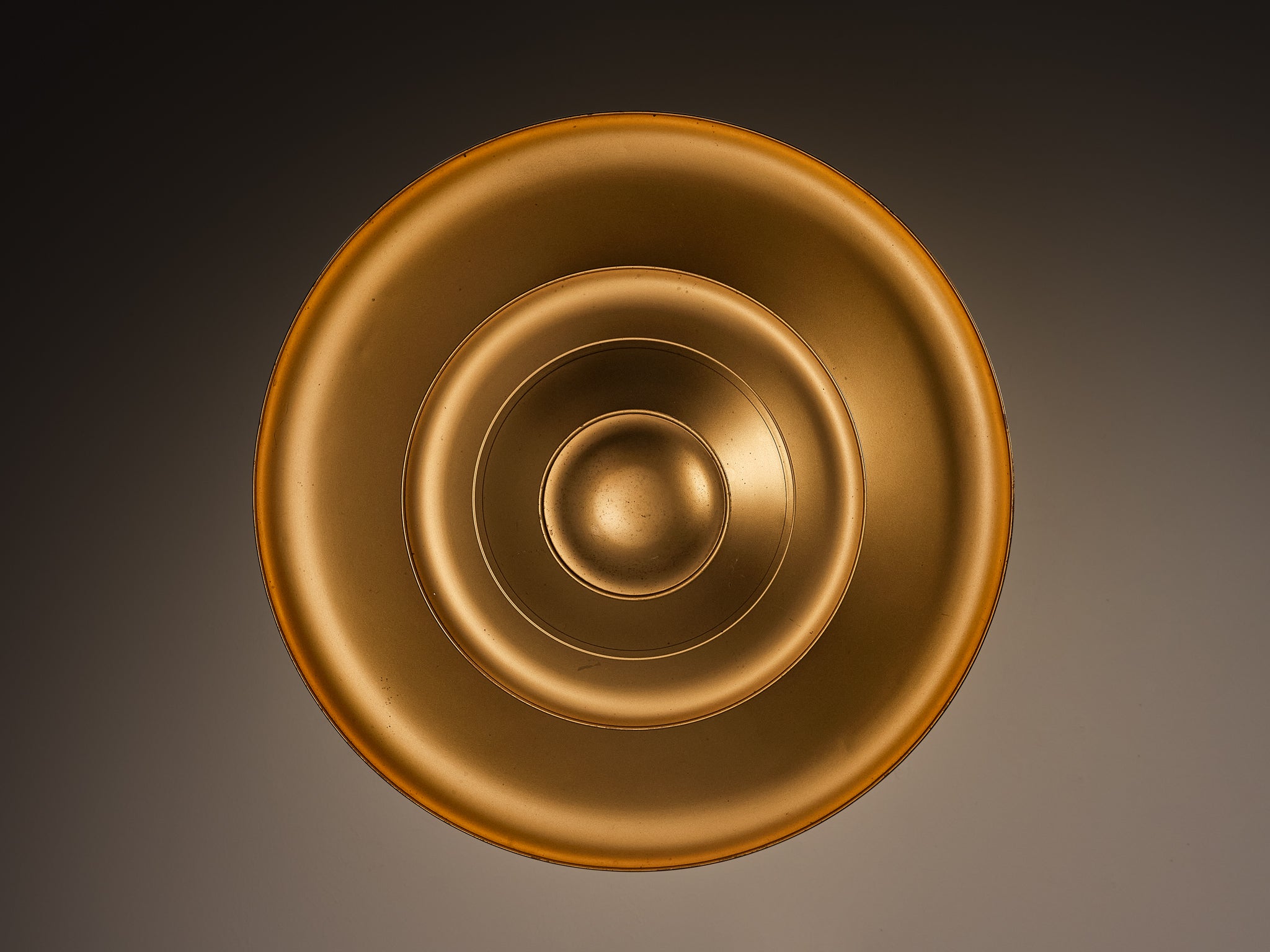 1930s Louis Poulsen Ceiling Light in Golden Painted Copper