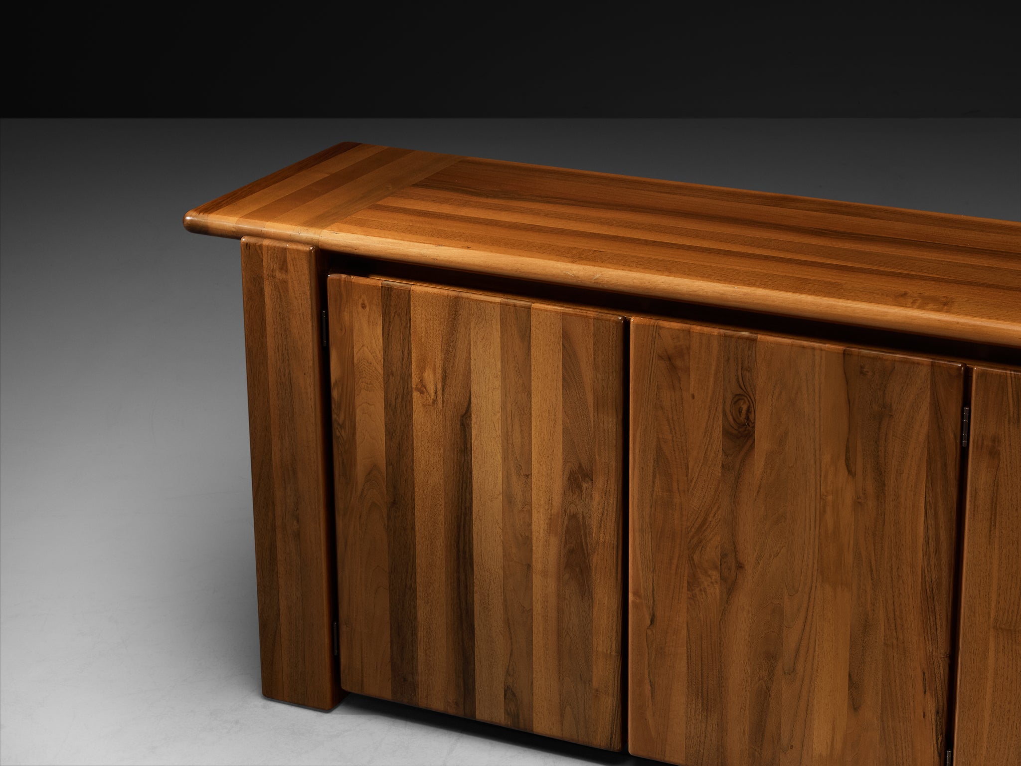 マルコ(MARUCO)ローボード MR48-120L テレビ台 チェスト 棚 カントリー Mario Marenco for Mobil Girgi 'Sapporo' Sideboard in Walnut
