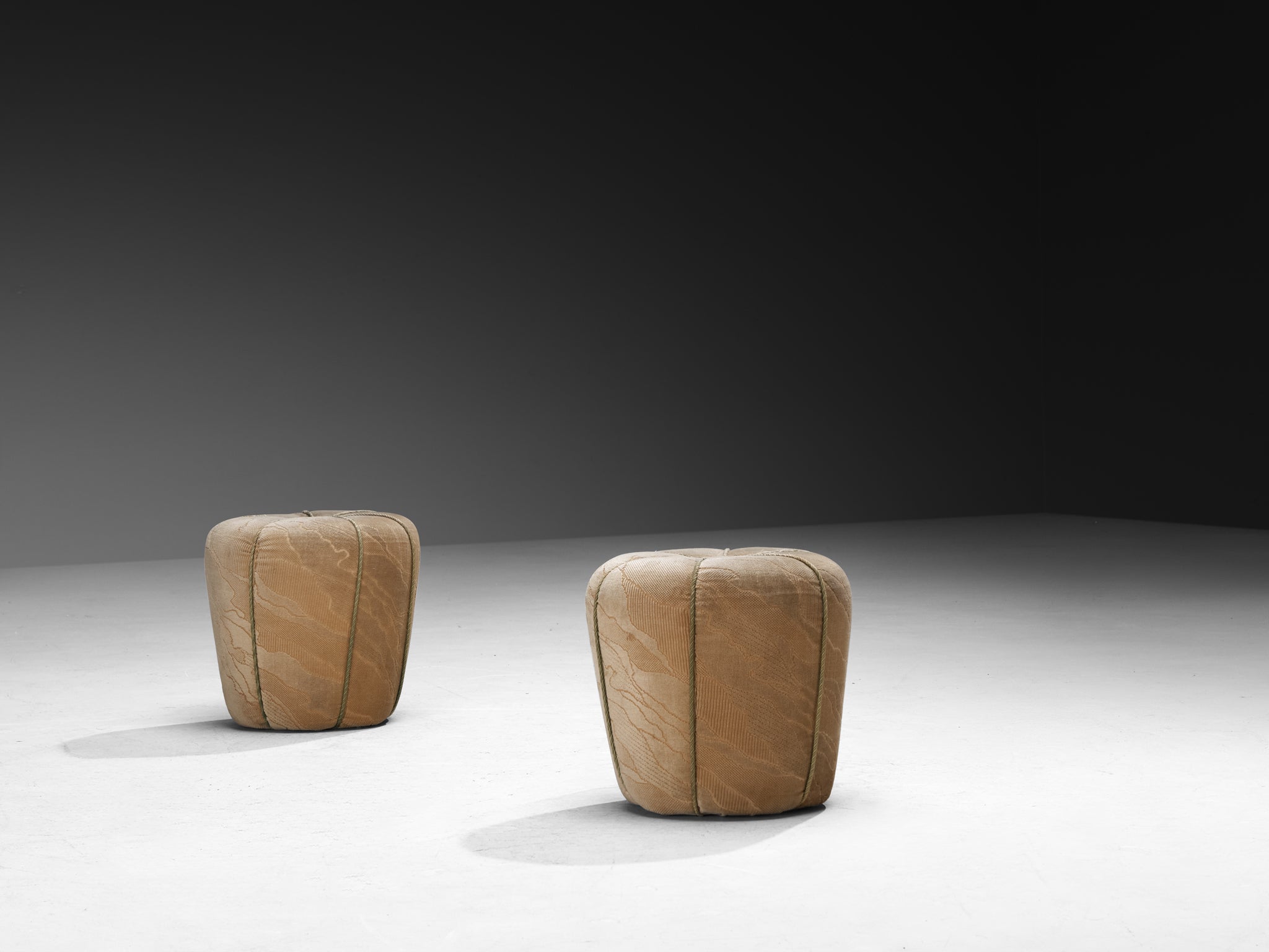 Jindrich Halabala Stools in Decorative Upholstery Seating Morentz