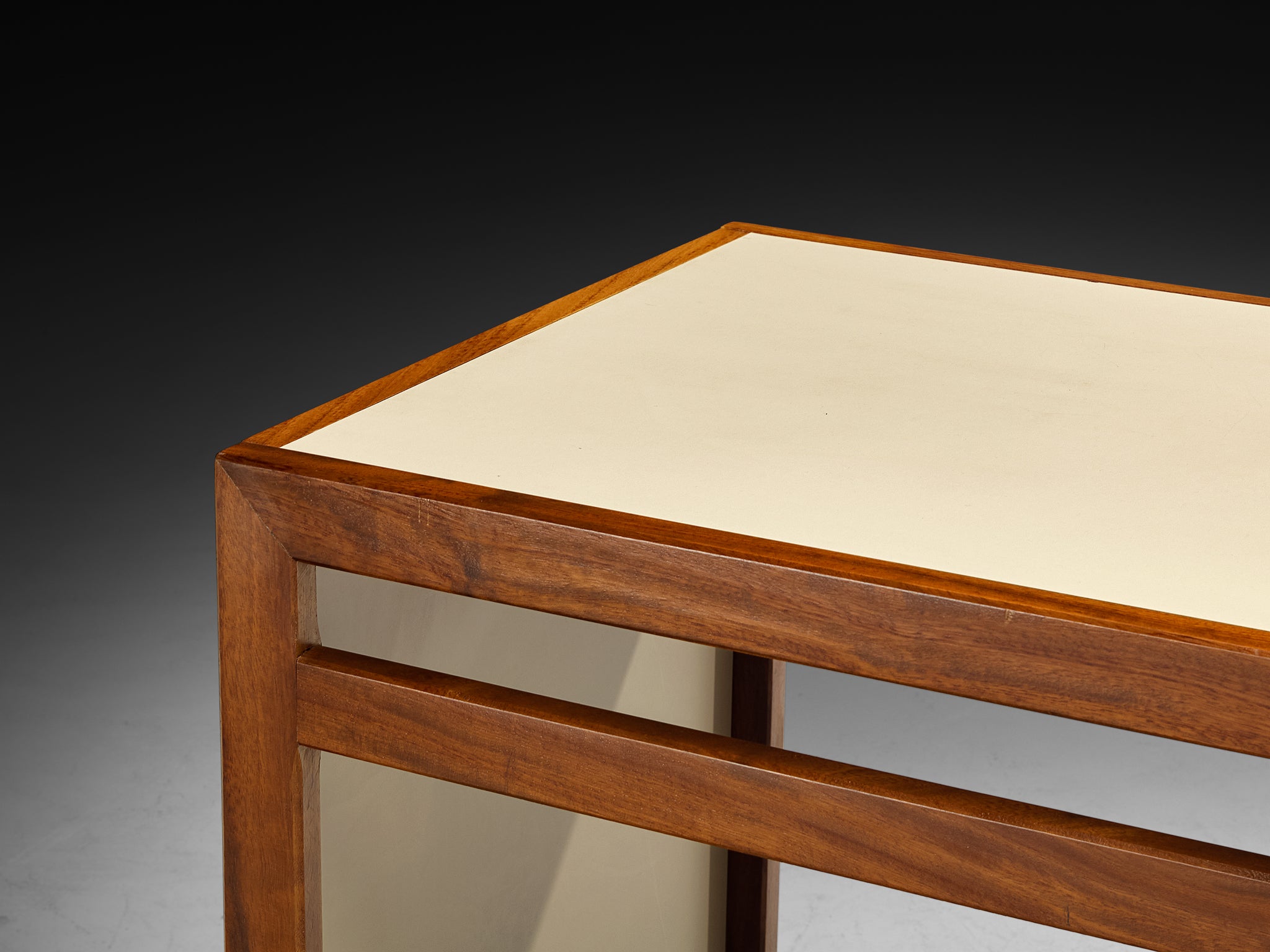 André Sornay Rare Writing Desk with Movable Cabinets in Mahogany Tables Morentz