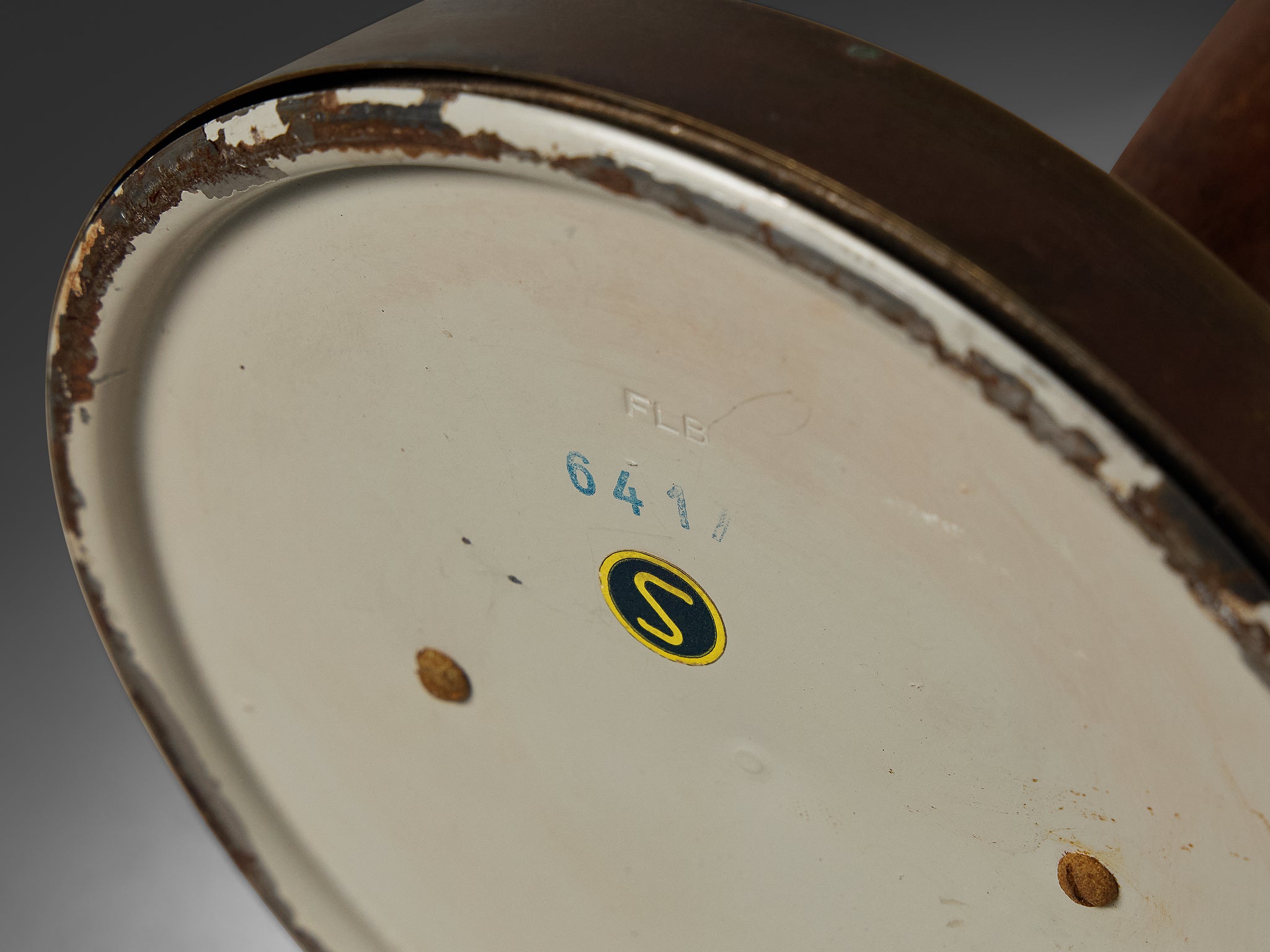 Rare Falkenbergs Belysning '6417' Table Lamp in Brass and Teak Lighting Morentz