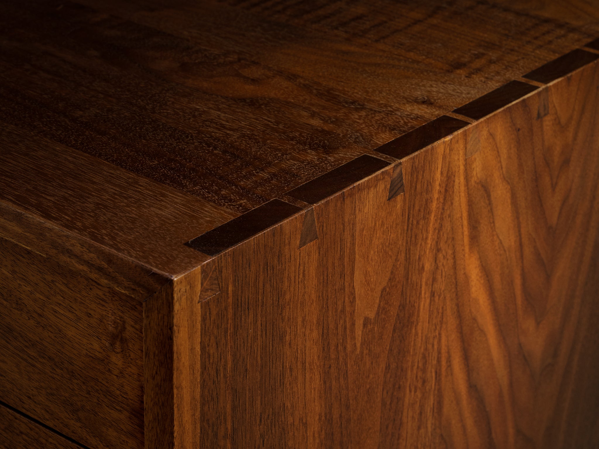 Phillip Lloyd Powell Custom-Made Chest of Drawers in Solid Walnut Case pieces and storage cabinets Morentz