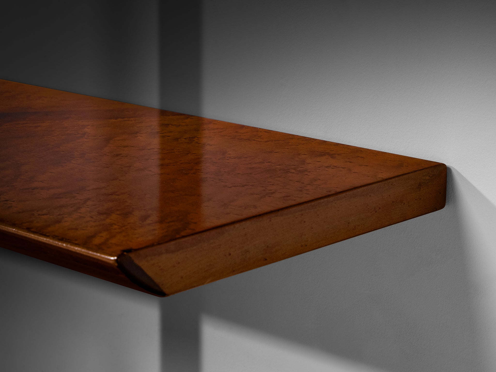 Luxurious Italian Library Wall Unit in Maple and Aluminum Case pieces and storage cabinets Morentz