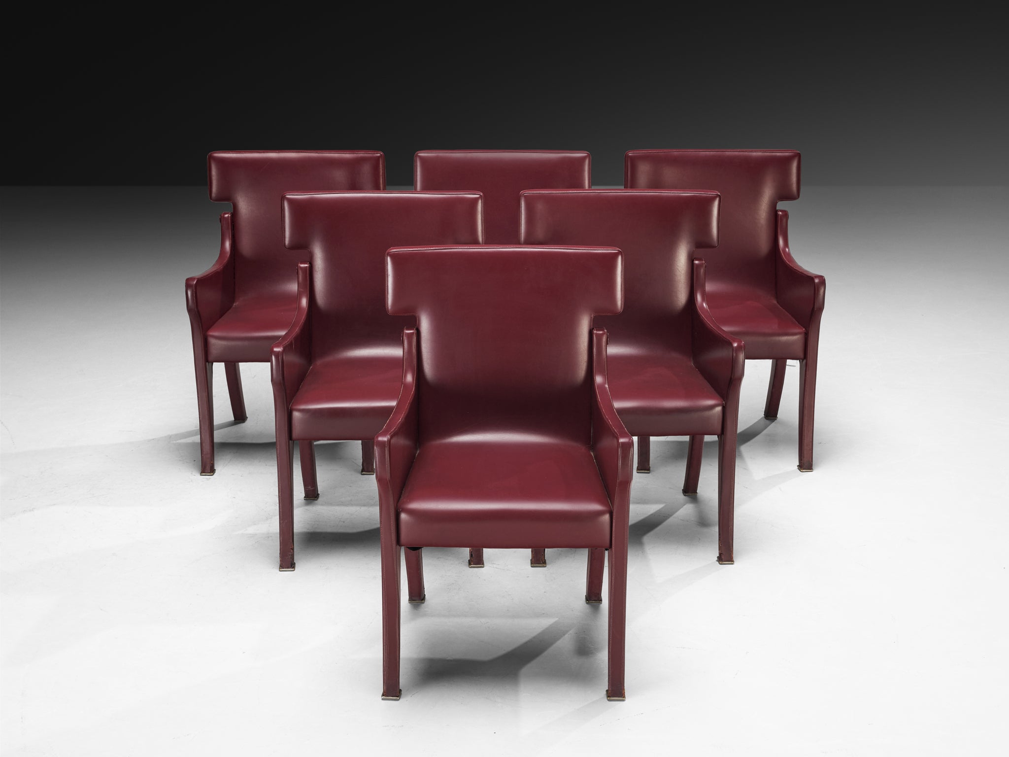 Ignazio Gardella for Azucena Set of Six ‘R63’ Armchairs Seating Morentz