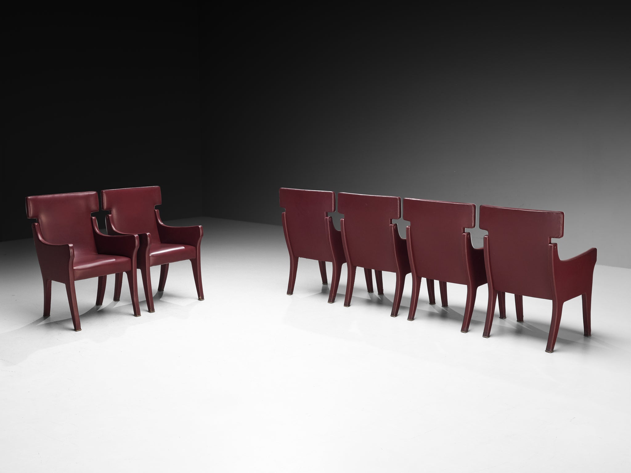 Ignazio Gardella for Azucena Set of Six ‘R63’ Armchairs Seating Morentz