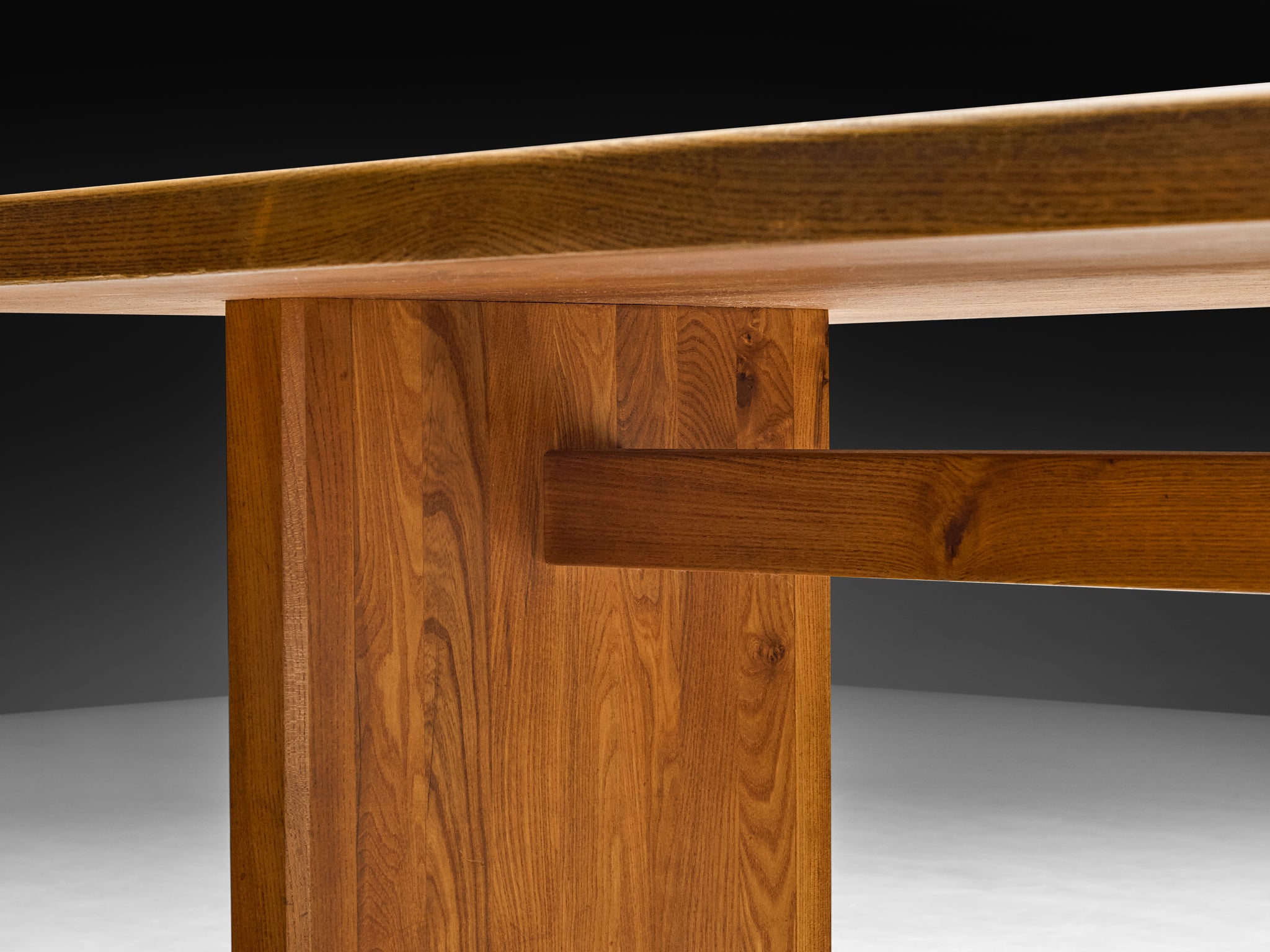 Early Pierre Chapo 'T14C' Table in Solid Elm Tables Morentz