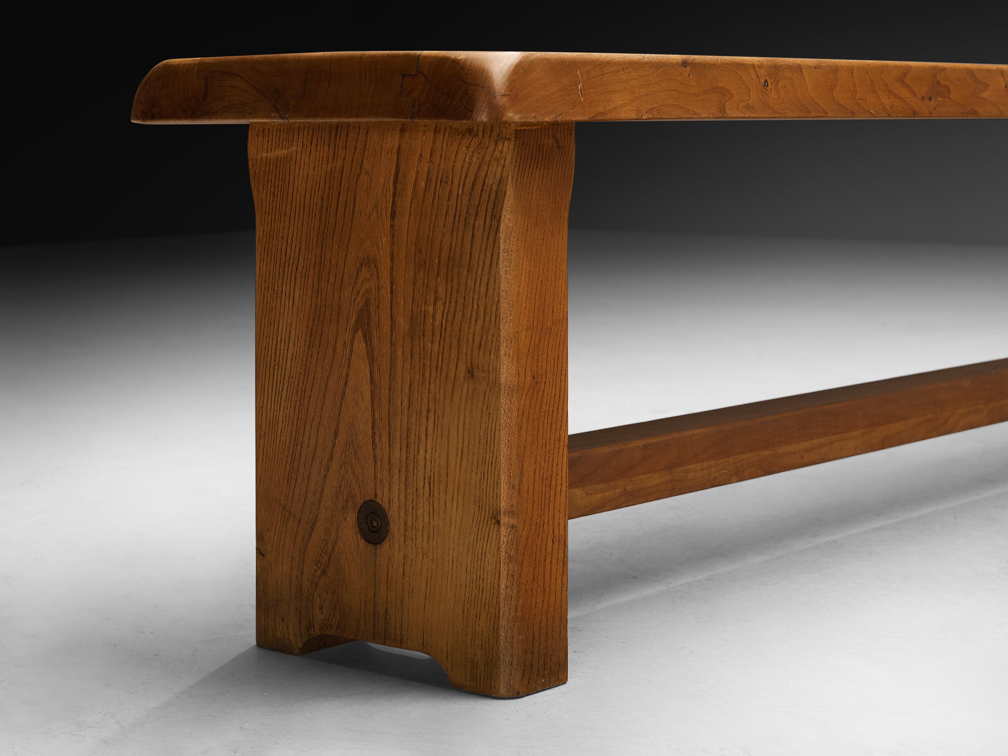 Pierre Chapo 'S14B' Bench in Solid Elm Seating Morentz