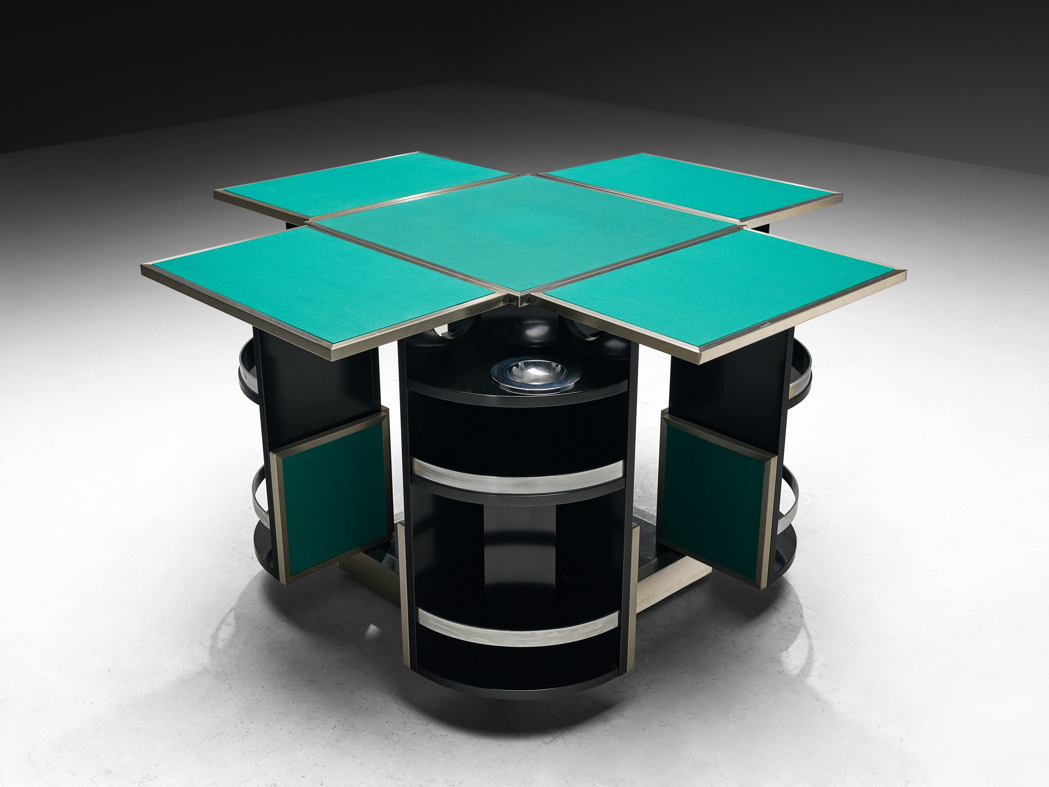 Renato Meneghetti for DDD Design 'Cubo' Folding Game Table Set with Chairs