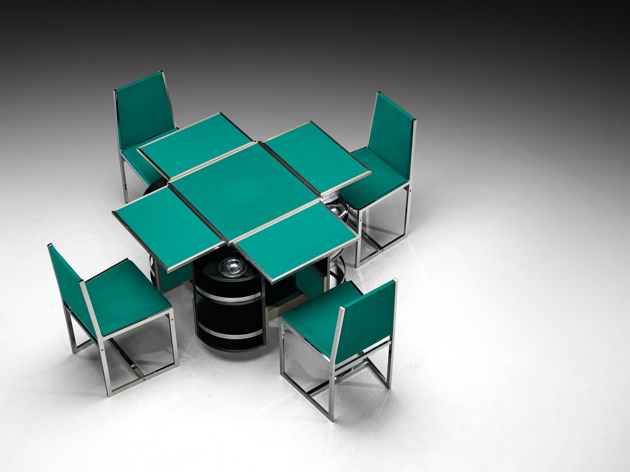 Renato Meneghetti for DDD Design 'Cubo' Folding Game Table Set with Chairs Tables Morentz