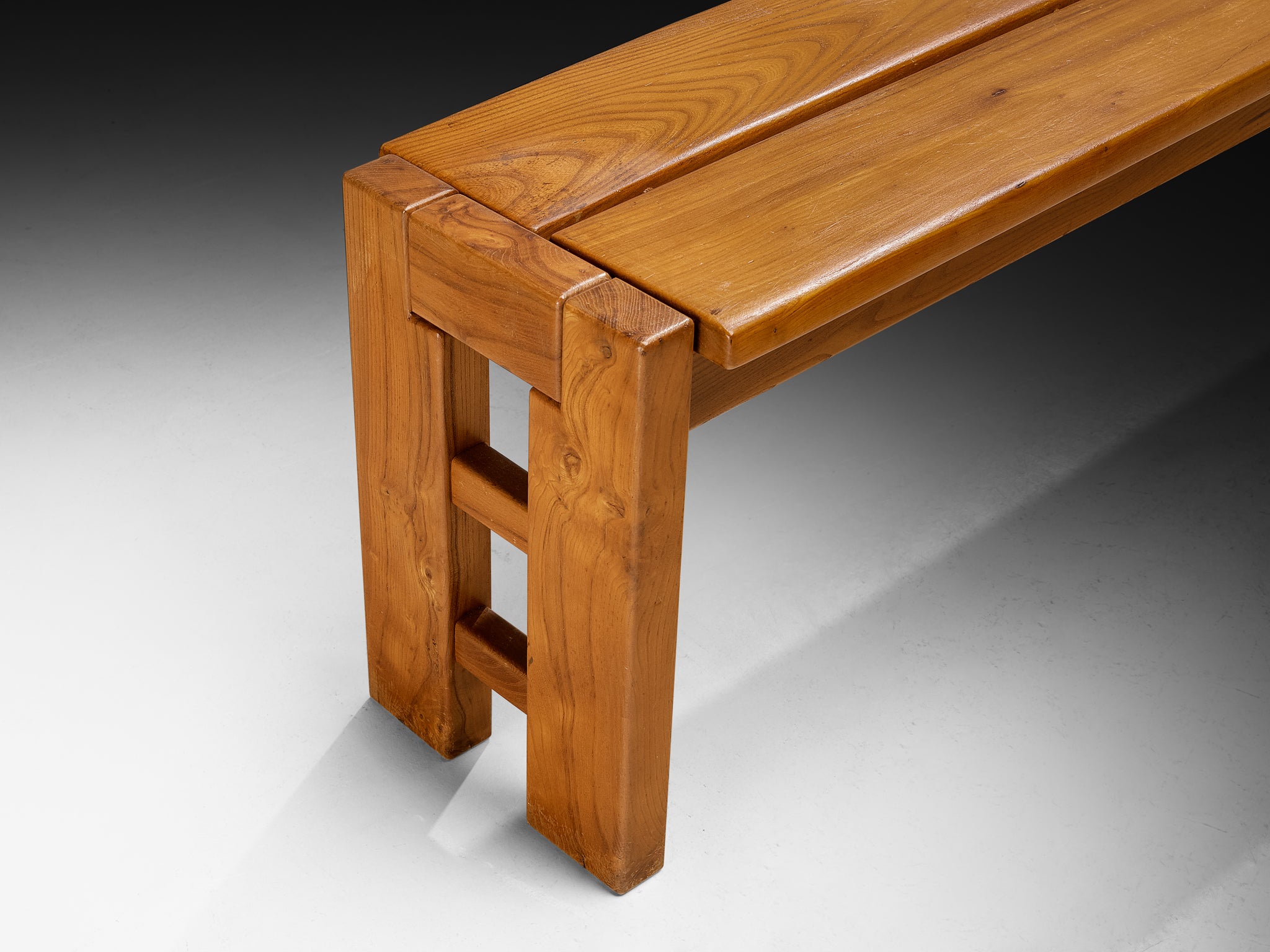 Maison Regain Grid Side Benches in Elm Seating Morentz