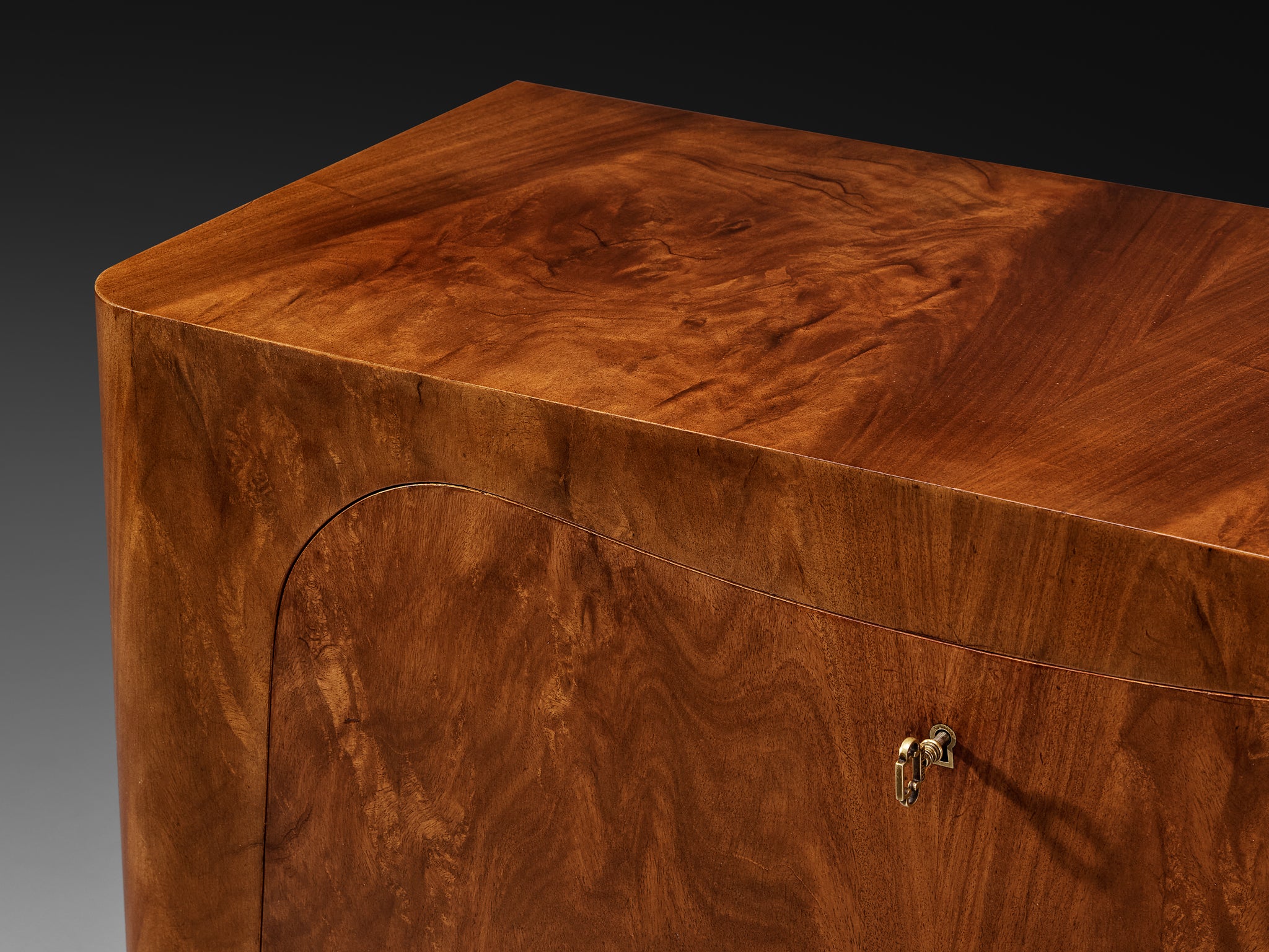 Rare Gunnel Nyman for Boman Secretaire in Pyramid Mahogany Case pieces and storage cabinets Morentz