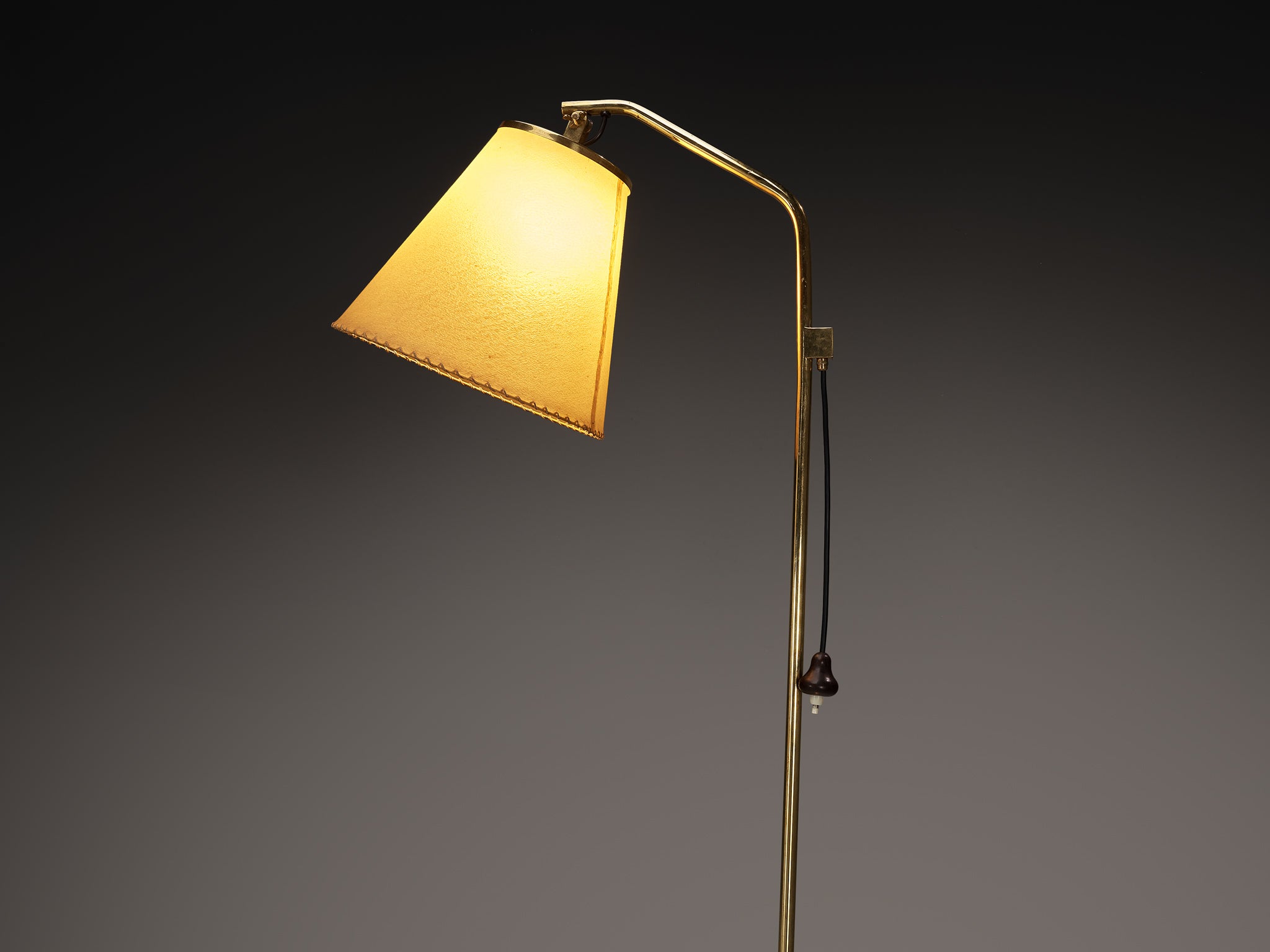 Early Paavo Tynell for Taito Oy '9613' Floor Lamp in Brass Lighting Morentz