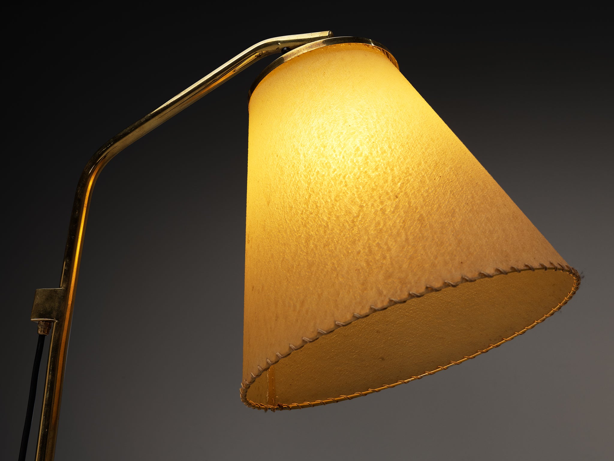 Early Paavo Tynell for Taito Oy '9613' Floor Lamp in Brass Lighting Morentz