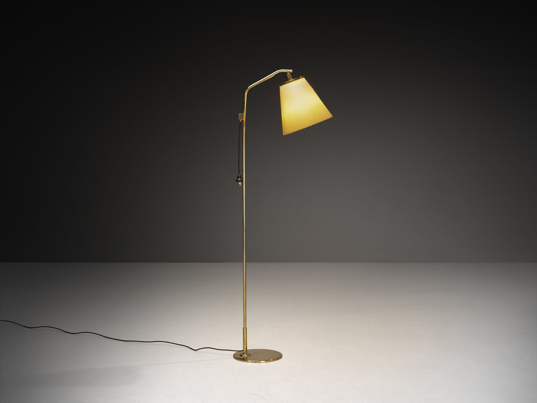 Early Paavo Tynell for Taito Oy '9613' Floor Lamp in Brass Lighting Morentz