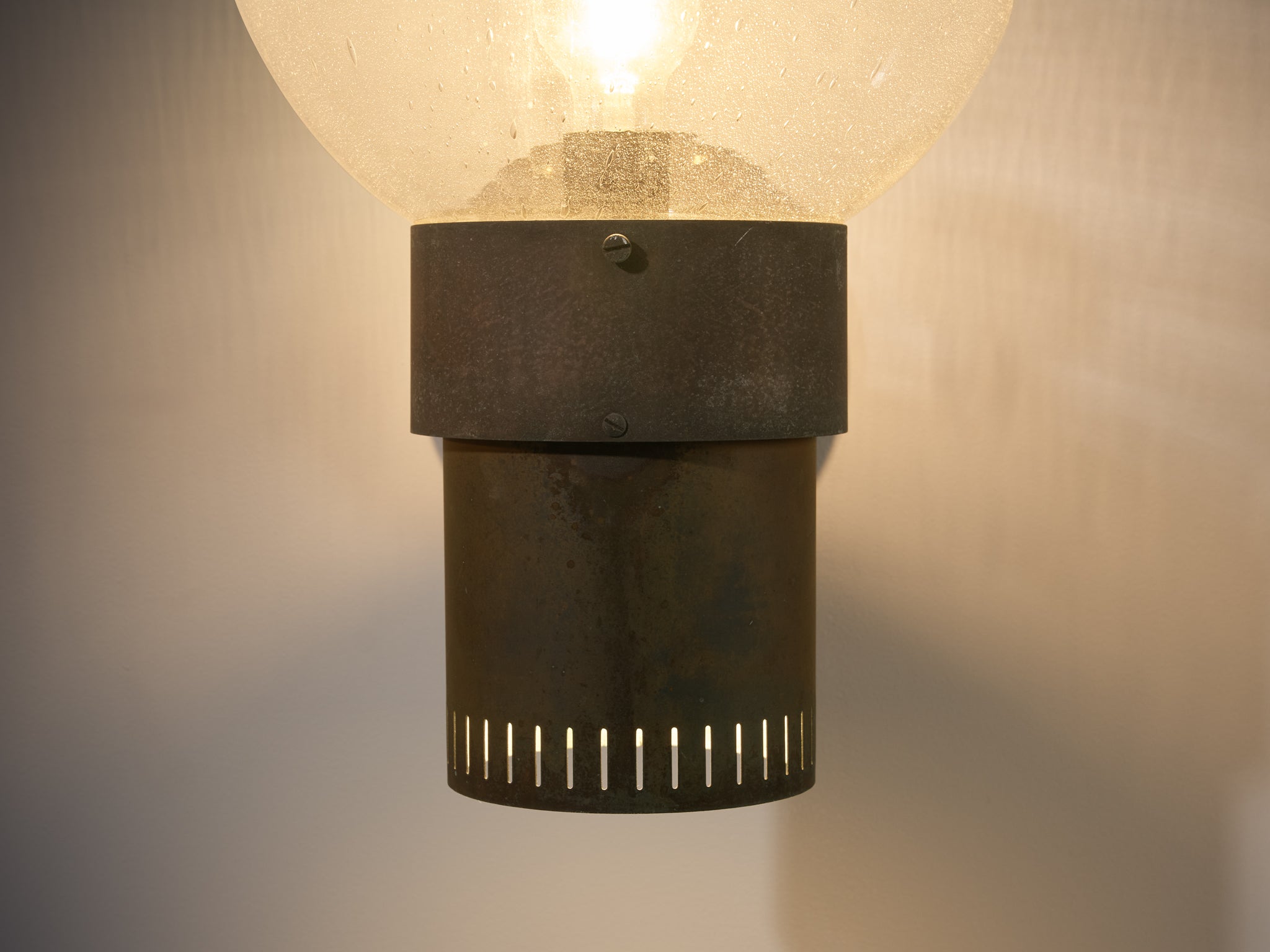 Anders Pehrson for Ateljé Lyktan 'King' Wall Lights in Copper and Blown Glass Lighting Morentz