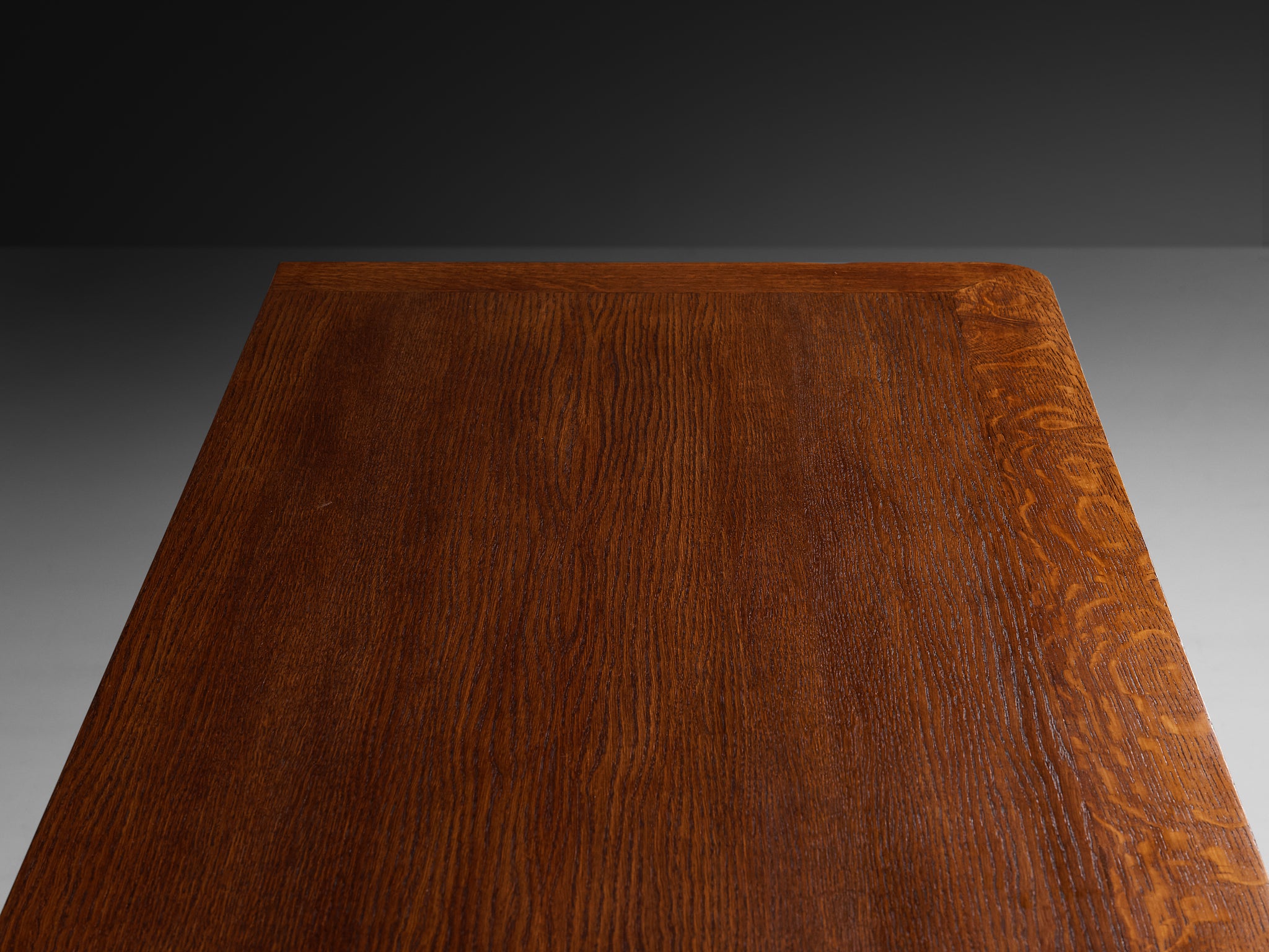 French Art Deco Sideboard in Oak and Brass Detailing Case pieces and storage cabinets Morentz