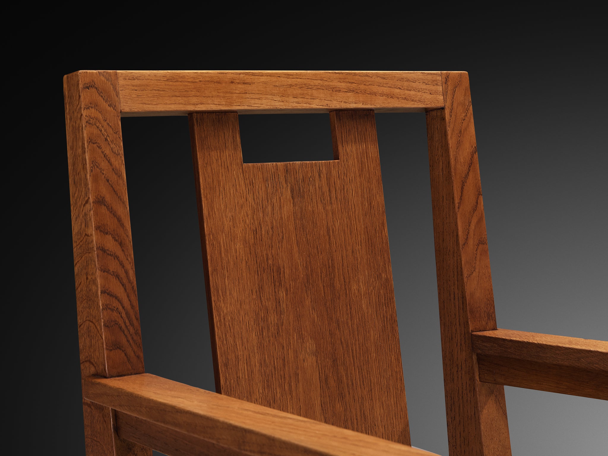 Art Deco Set of Eight Dining Chairs in Oak and Green Upholstered Seats Seating Morentz