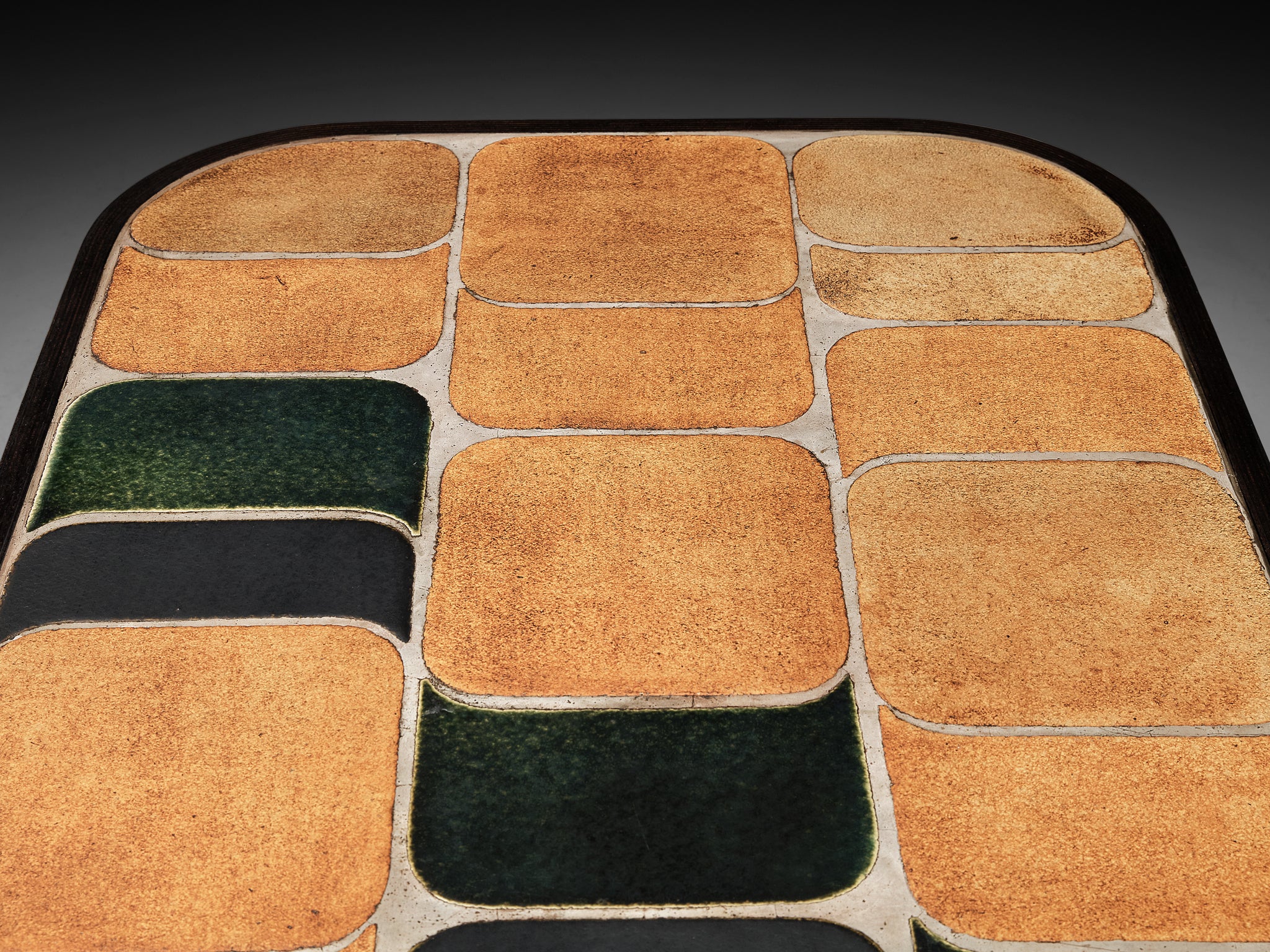 Roger Capron 'Sou-Chong' Coffee Table in Ceramic and Wood