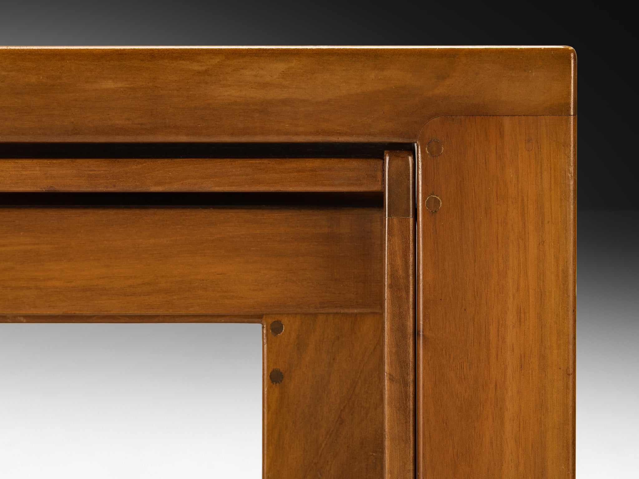 Afra & Tobia Scarpa '777' Nesting Side Table Set in Teak Tables Morentz