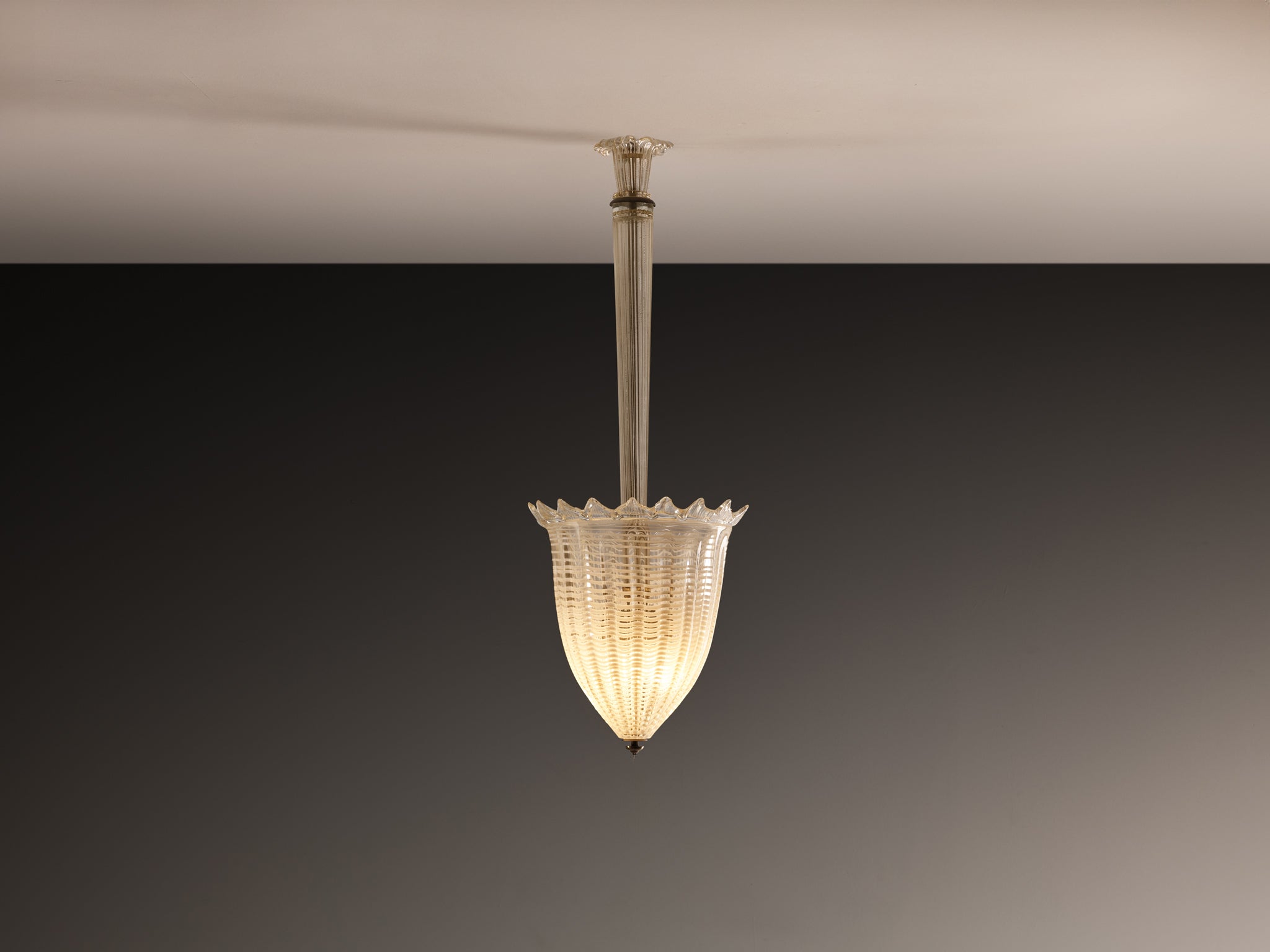 シーリングライト・天井照明 Barovier&Toso Murano glass pendant lamp Barovier & Toso Italian Pendant Chandelier in Murano Glass