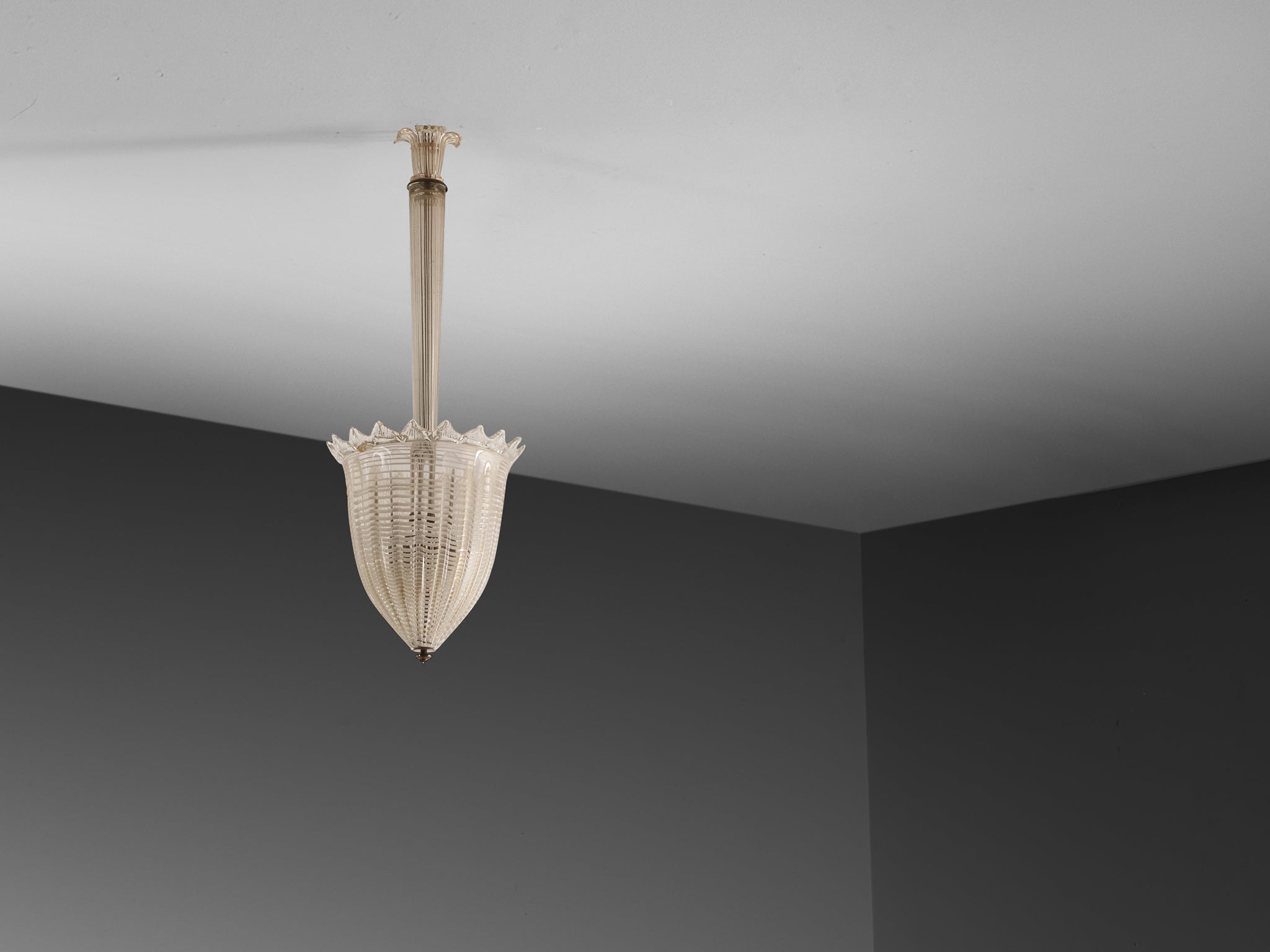 Barovier & Toso Italian Pendant Chandelier in Murano Glass