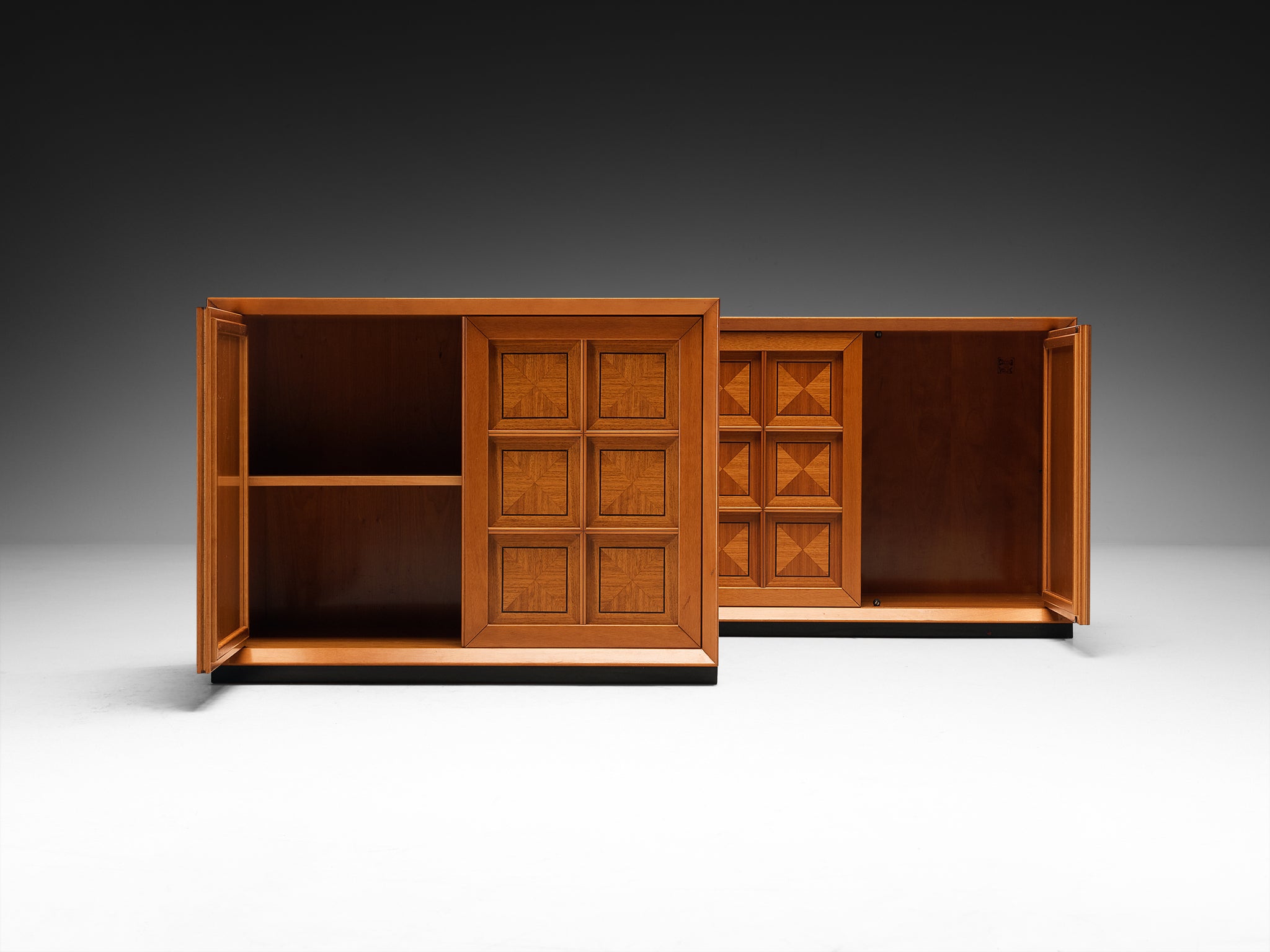 Italian Postmodern Sideboards with Geometric Front Case pieces and storage cabinets Morentz