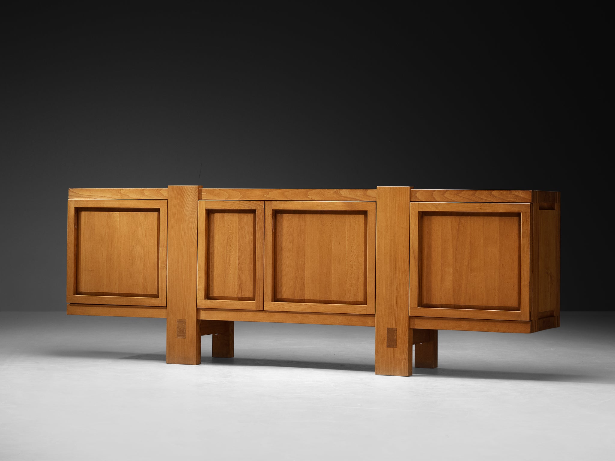 Early Pierre Chapo Sideboard 'R16' in Solid Elm Case pieces and storage cabinets Morentz