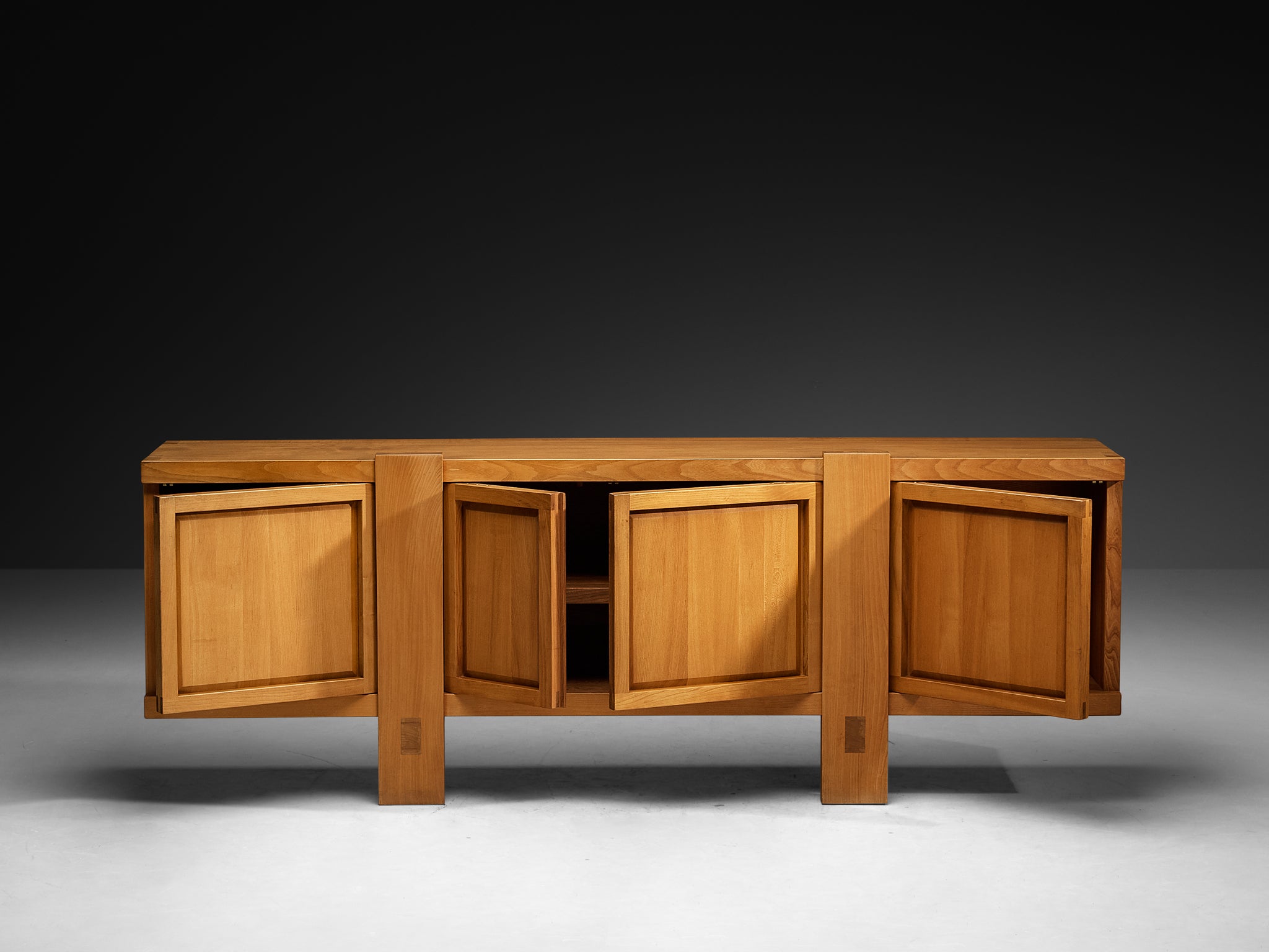 Early Pierre Chapo Sideboard 'R16' in Solid Elm Case pieces and storage cabinets Morentz