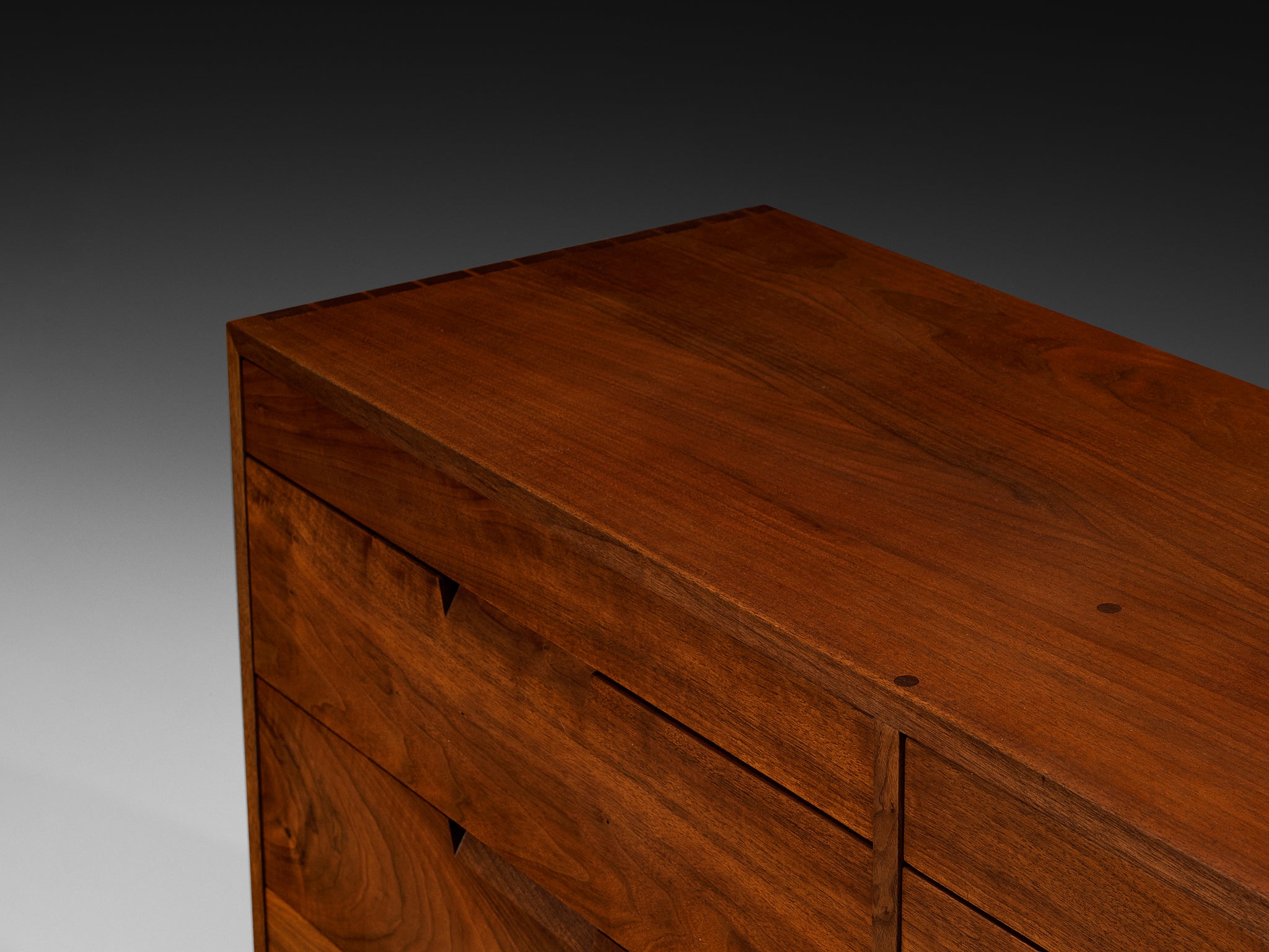 George Nakashima for George Nakashima Studio Double Chest of Drawers in Walnut Case pieces and storage cabinets Morentz