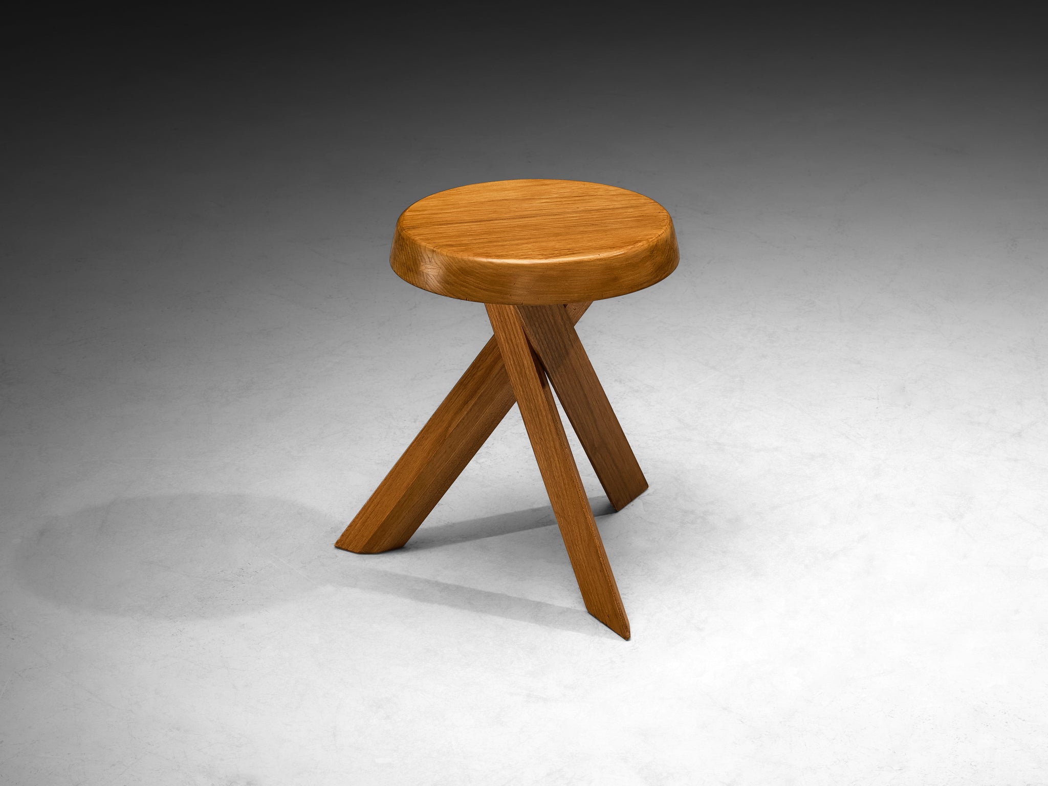 Pierre Chapo Stools 'S13A' in Solid Elm Seating Morentz