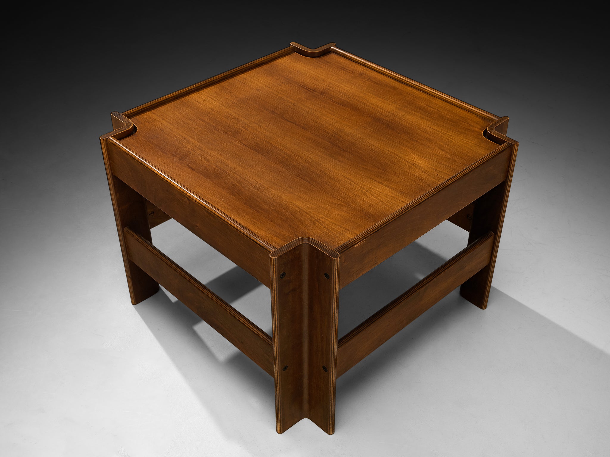 Sergio Asti for Poltronova 'Zelda' Coffee Table in Walnut Tables Morentz