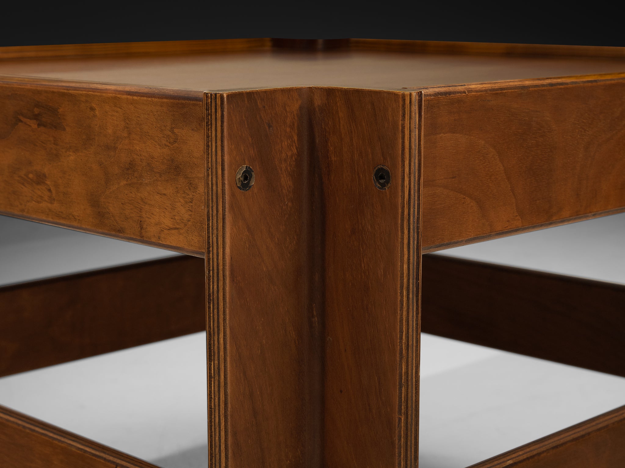 Sergio Asti for Poltronova 'Zelda' Coffee Table in Walnut Tables Morentz