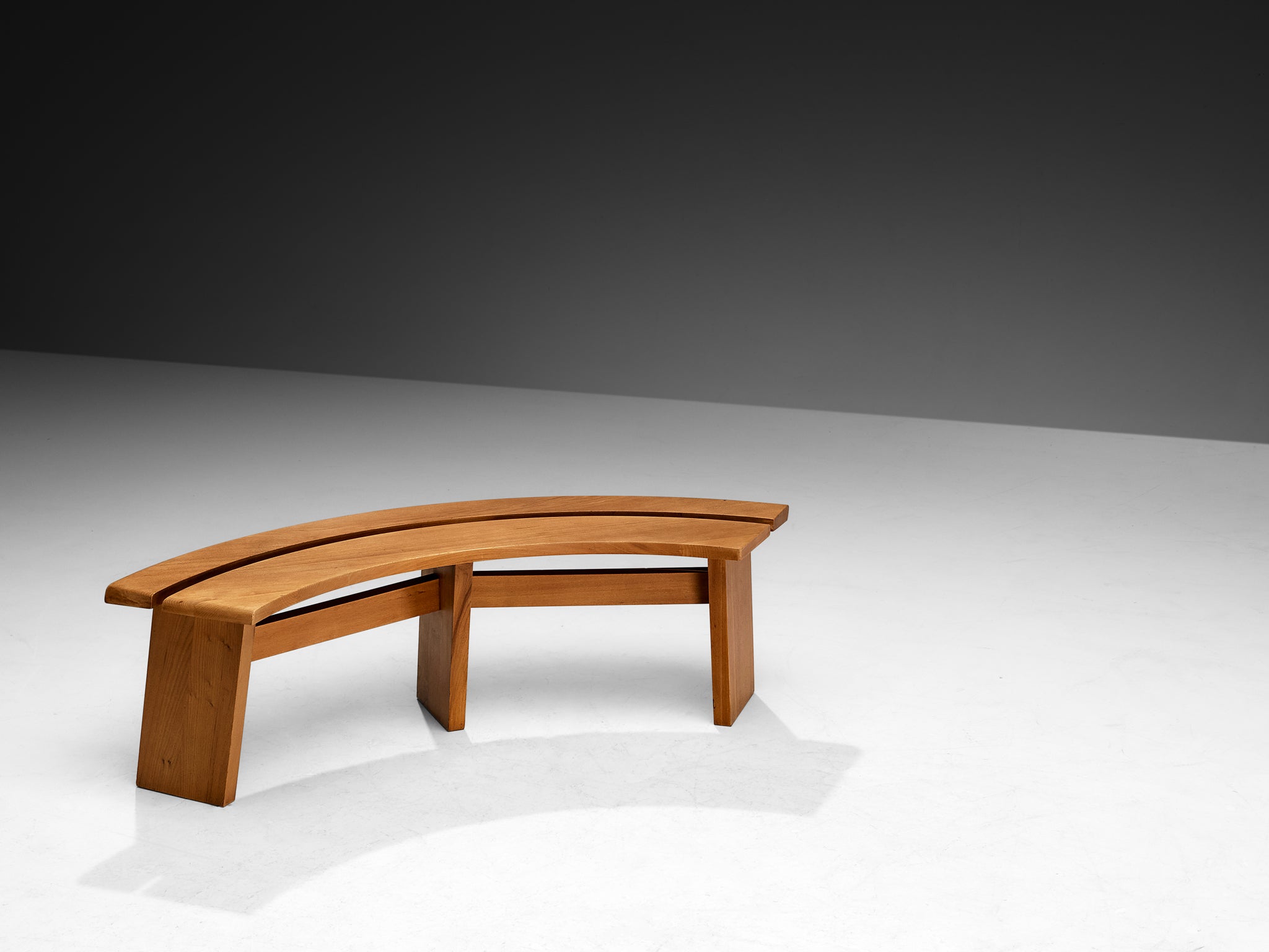 Pierre Chapo Early 'S38A' Benches in Solid Elm Seating Morentz