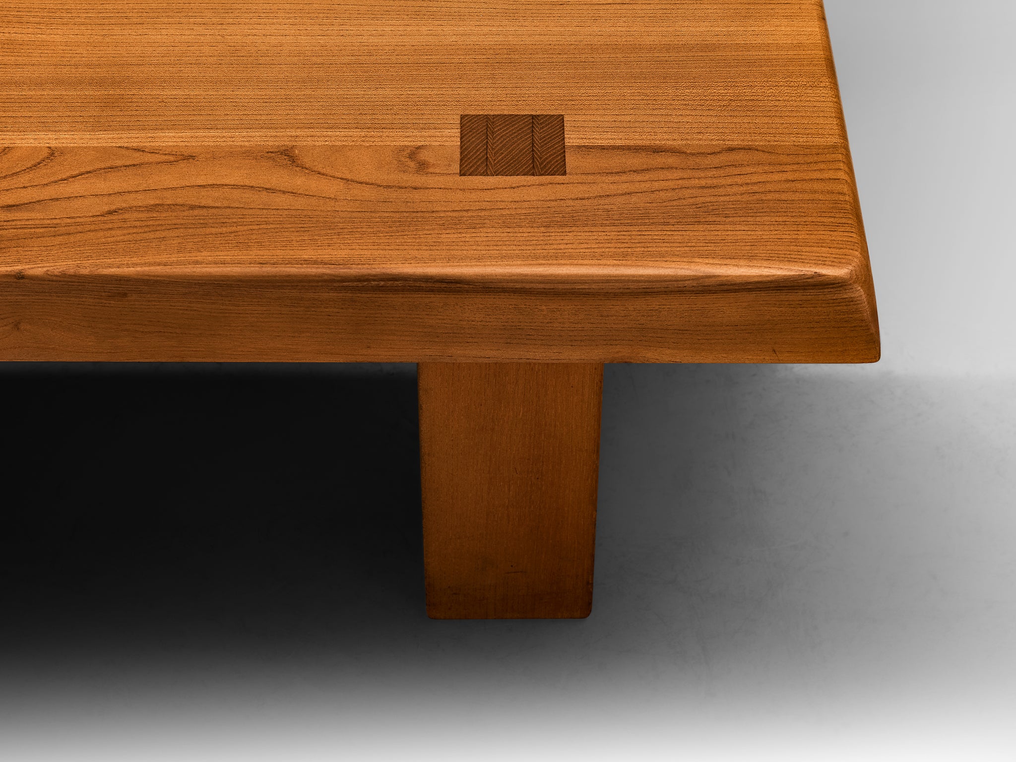 Pierre Chapo Coffee Table 'T08' in Solid Elm Tables Morentz