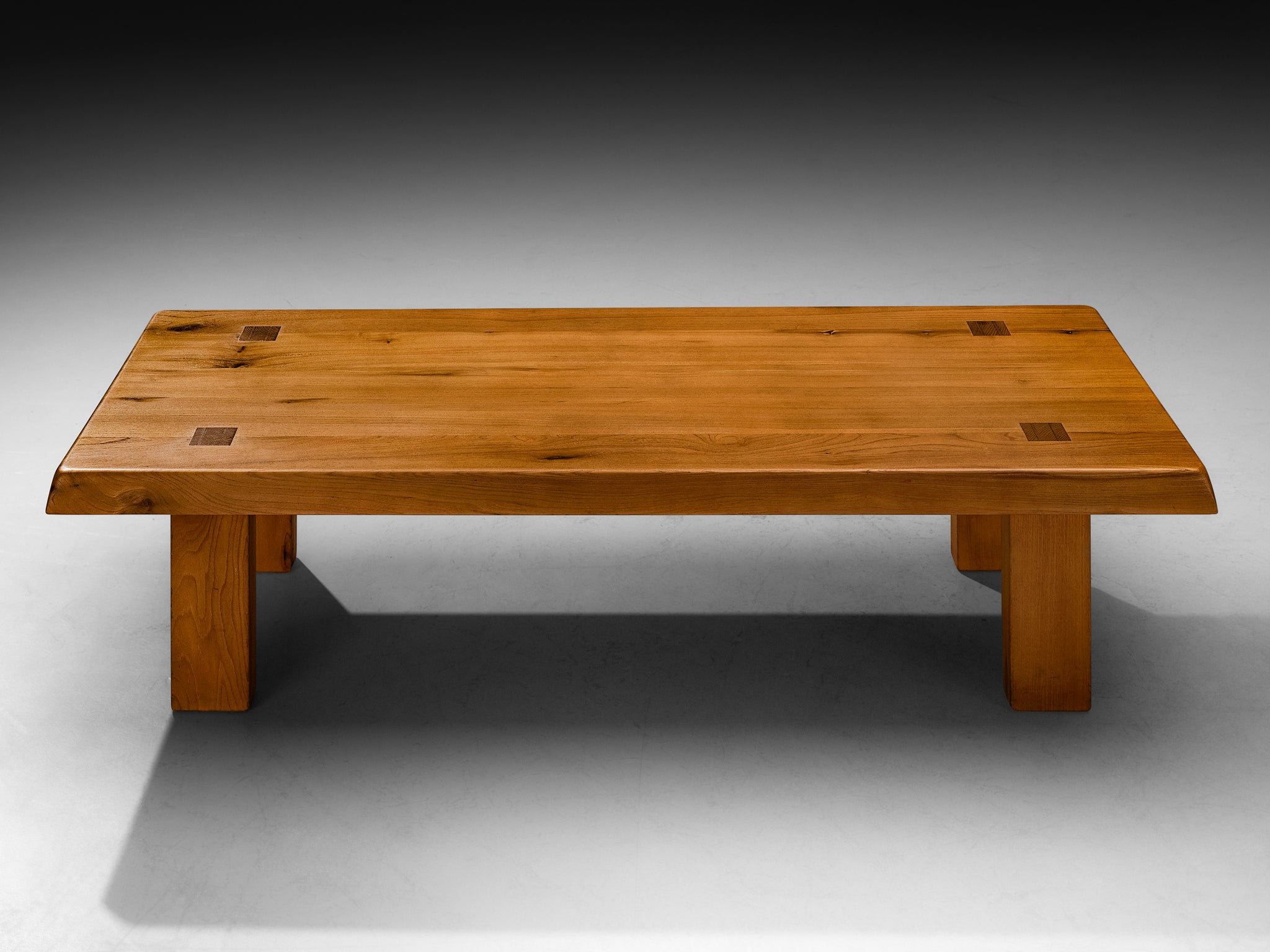 Pierre Chapo Coffee Table 'T08' in Solid Elm
