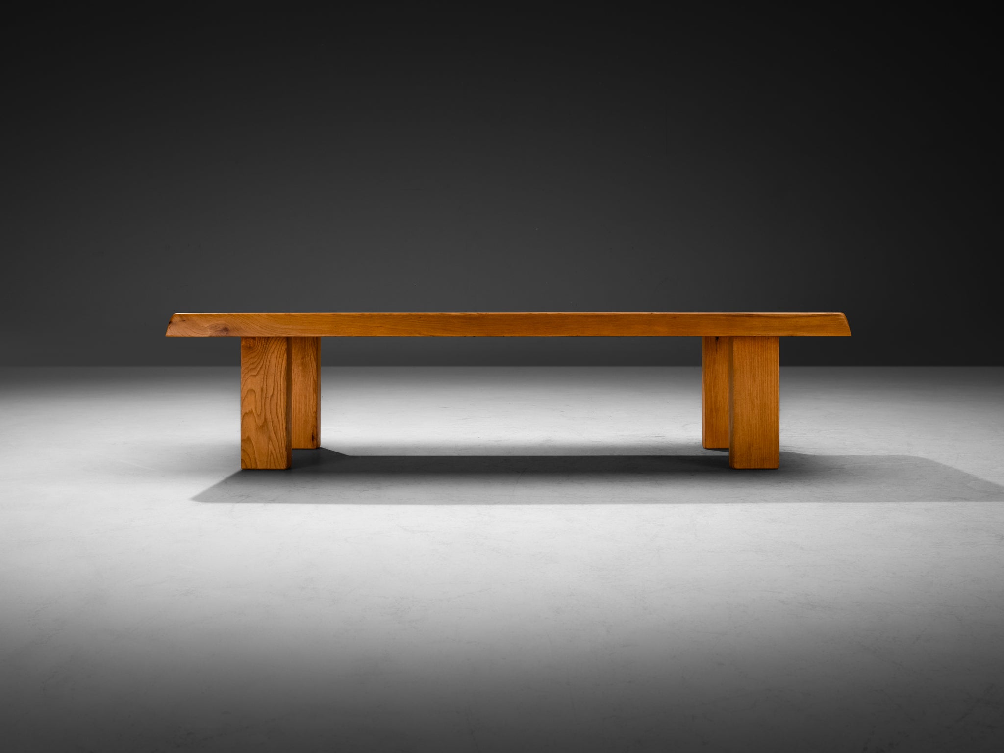 Pierre Chapo Coffee Table 'T08' in Solid Elm Tables Morentz