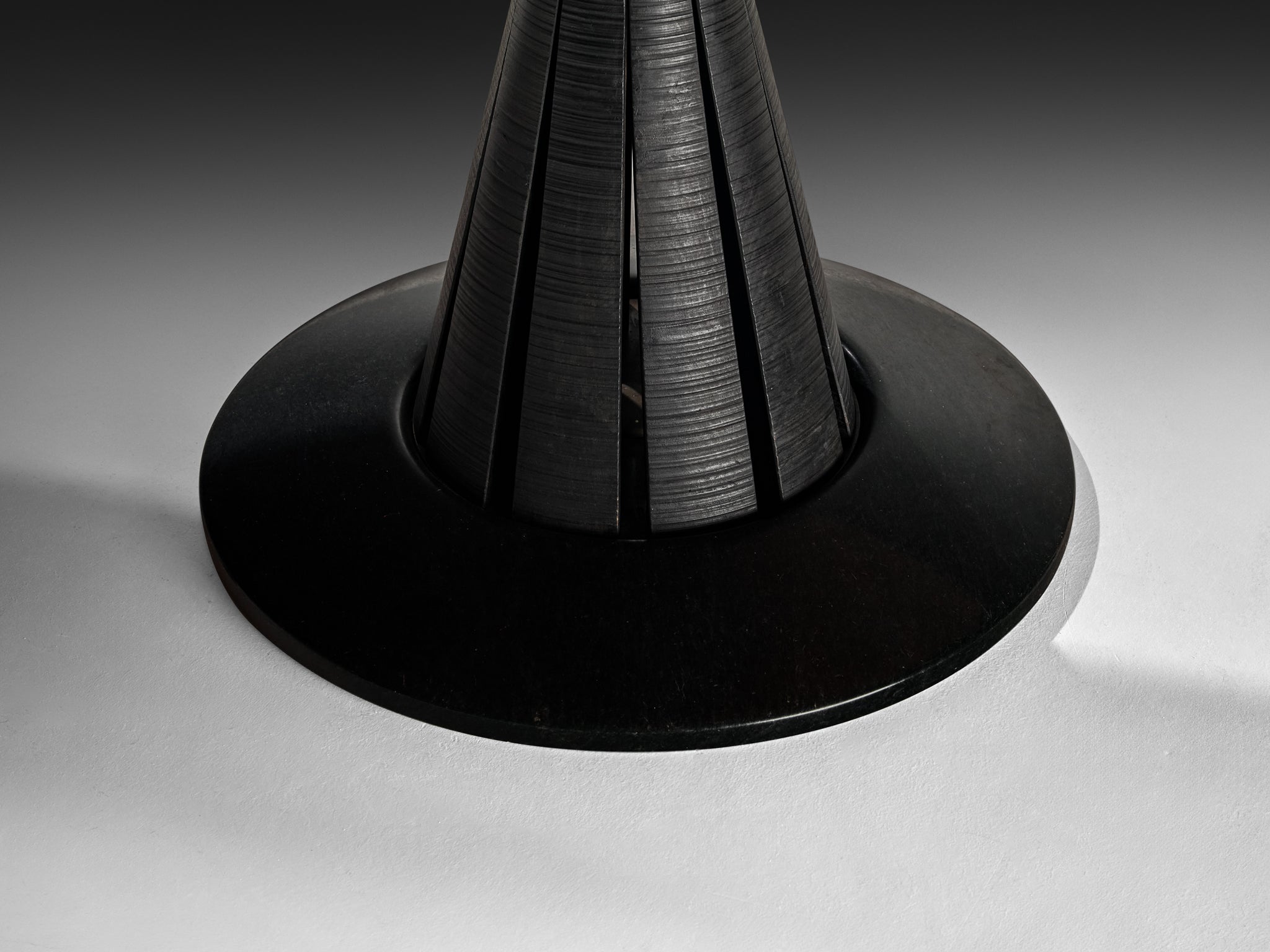 Postmodern Italian Dining Table in Cherry, Wood and Natural Stone Tables Morentz