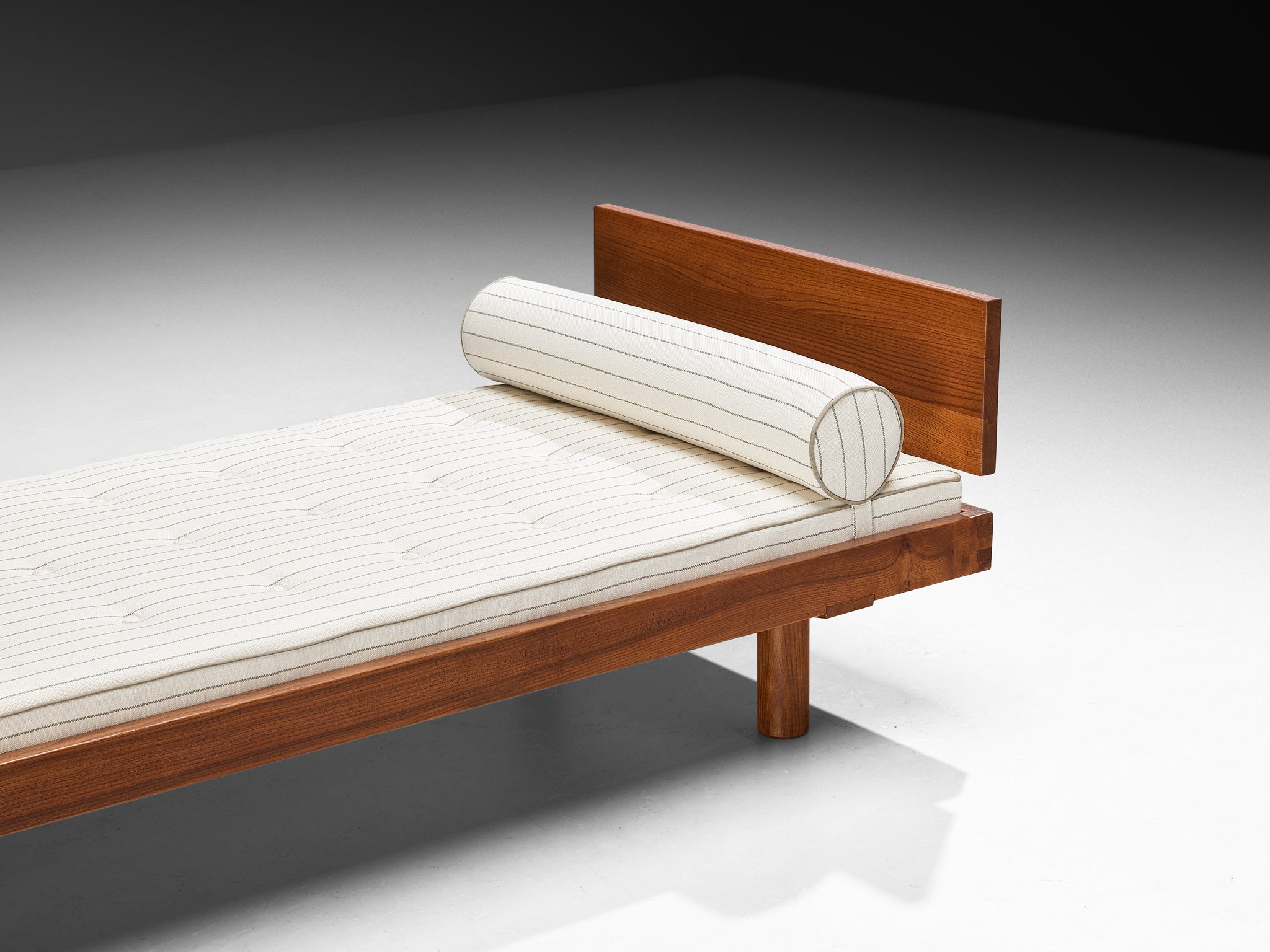 Pierre Chapo Single Bed 'L01H' in Elm More Furniture and Collectibles Morentz