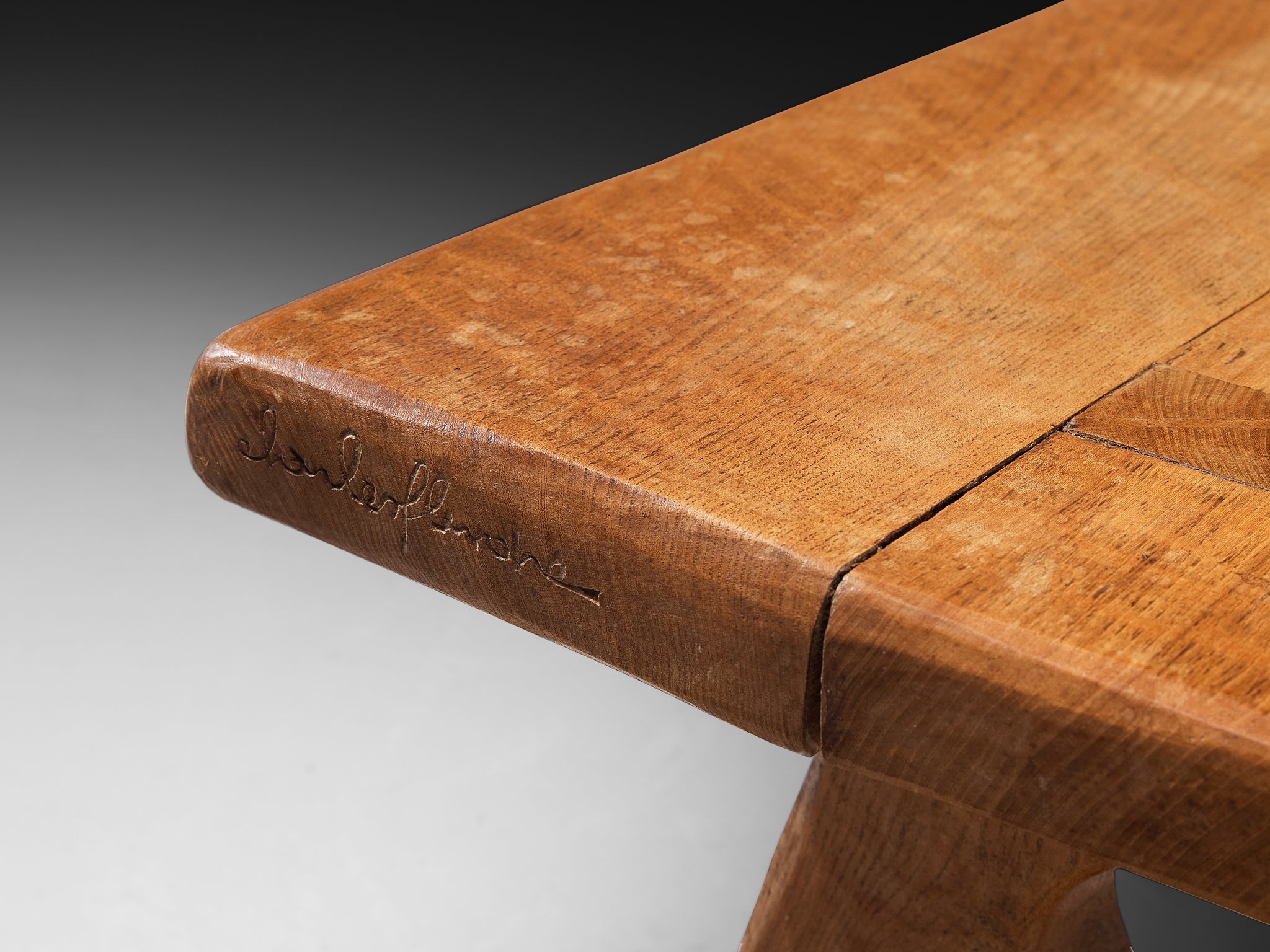 Charles Flandre Naturalistic Coffee Table in Solid Elm Tables Morentz