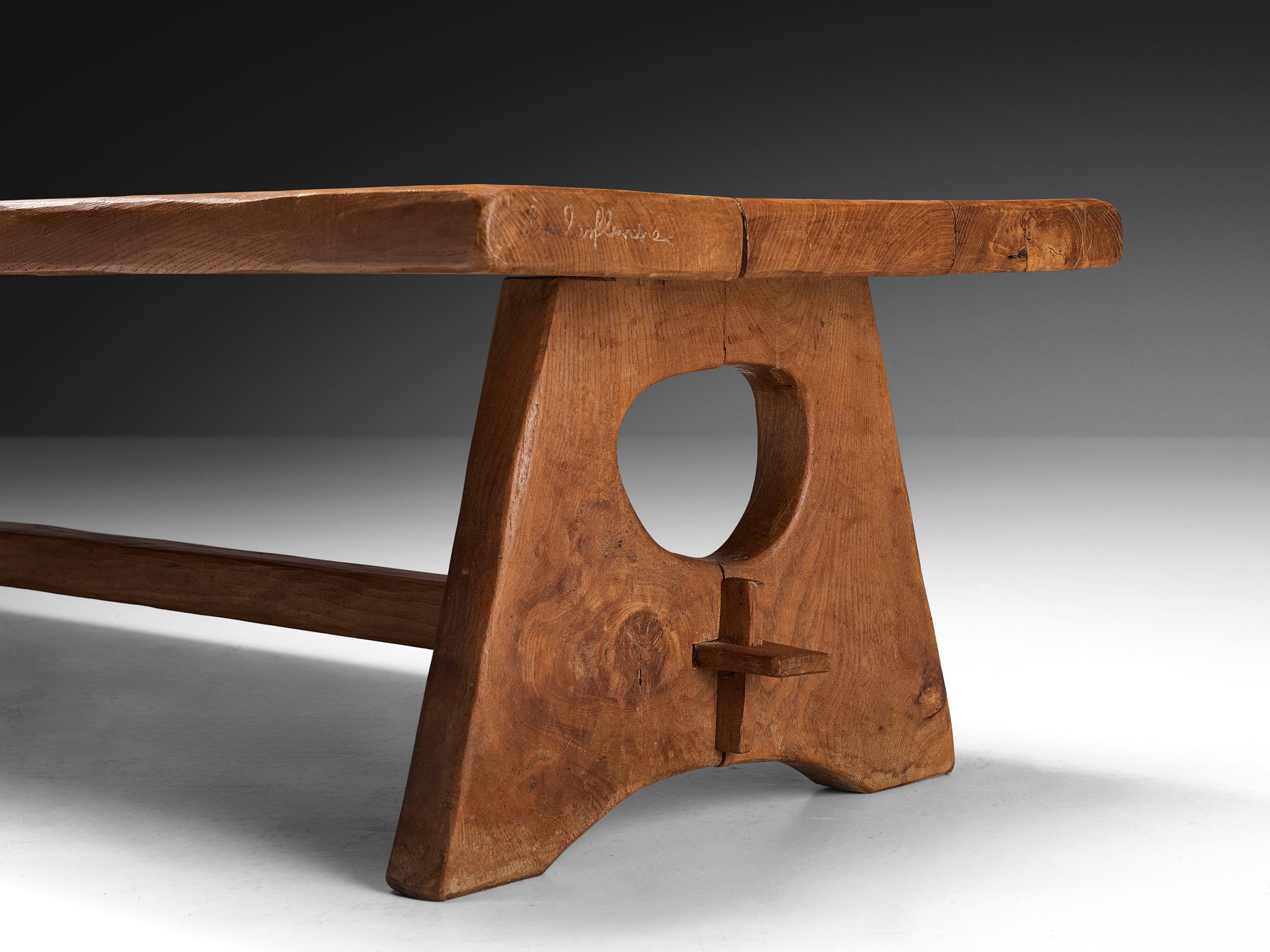 Charles Flandre Naturalistic Coffee Table in Solid Elm Tables Morentz