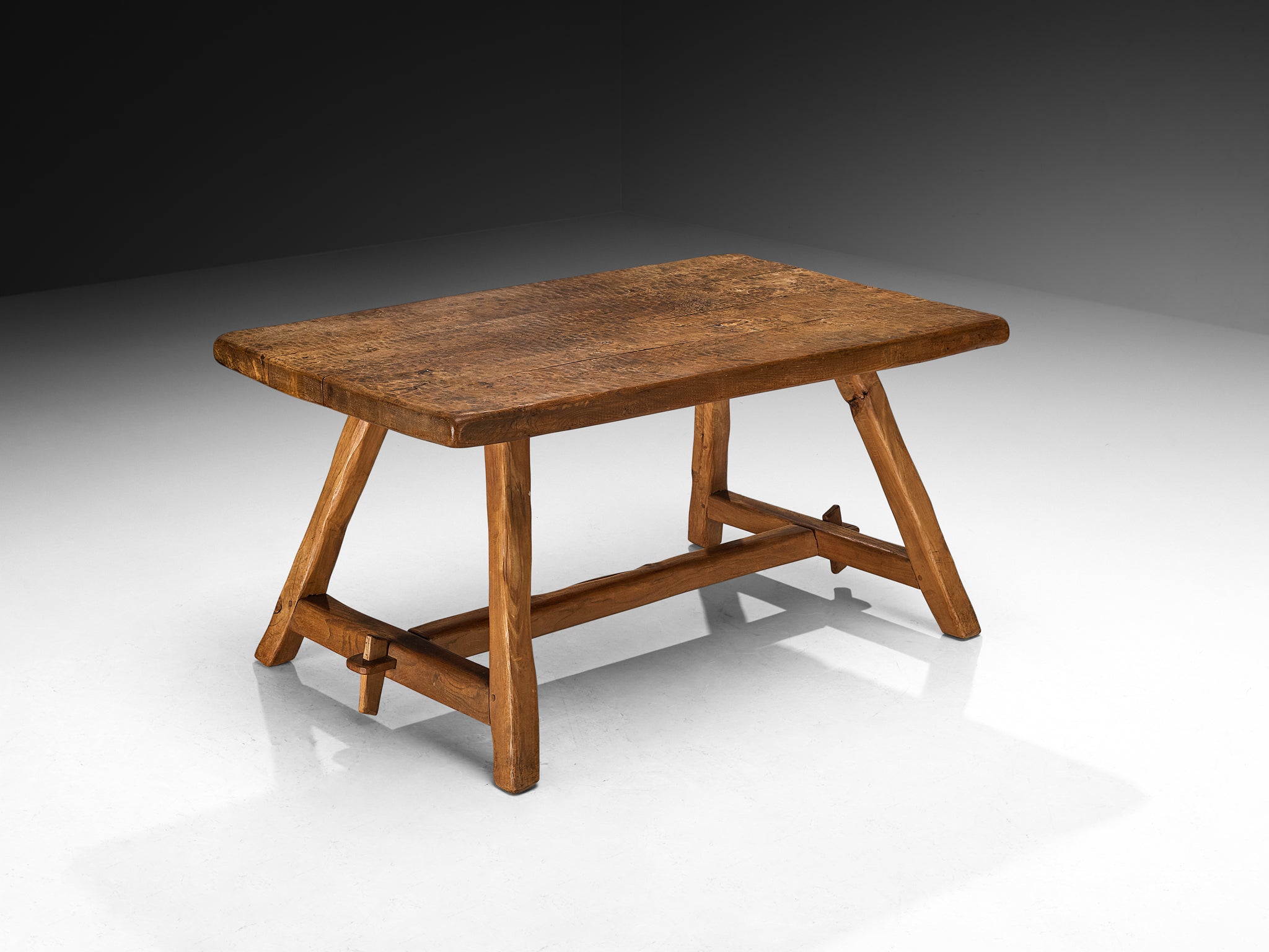 Charles Flandre Naturalistic Dining Table in Solid Elm Tables Morentz